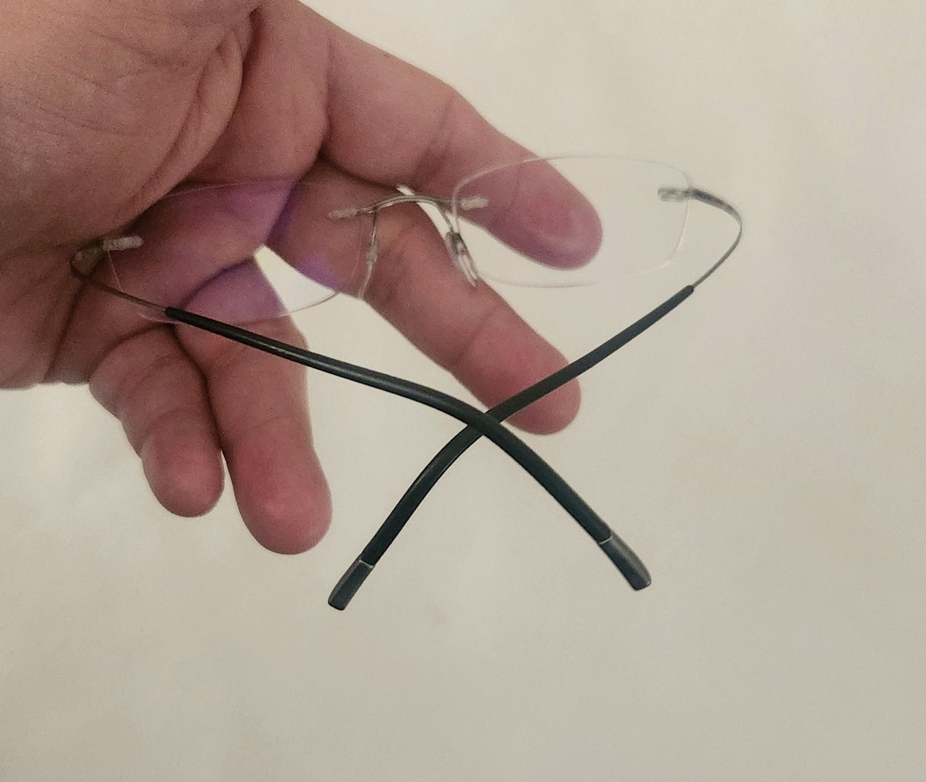Designer × Silhouette Silhouette Titan 7579 60 6061 7581 Gray Rimless Eyeglasses Size ONE SIZE - 13 Thumbnail