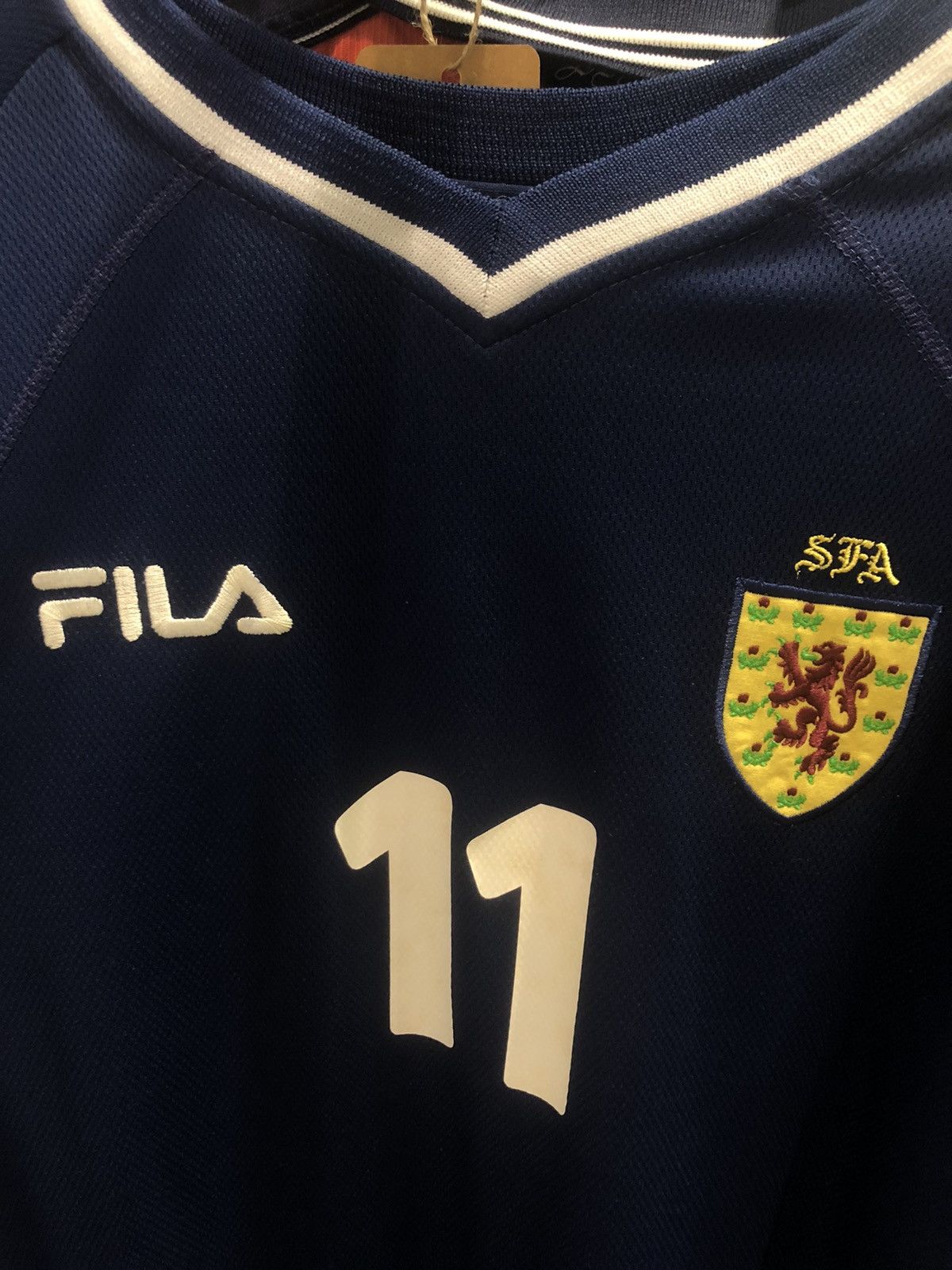 Fila Scotland 00/02 Longsleeves home shirt #11 Collins Size US XL / EU 56 / 4 - 3 Thumbnail