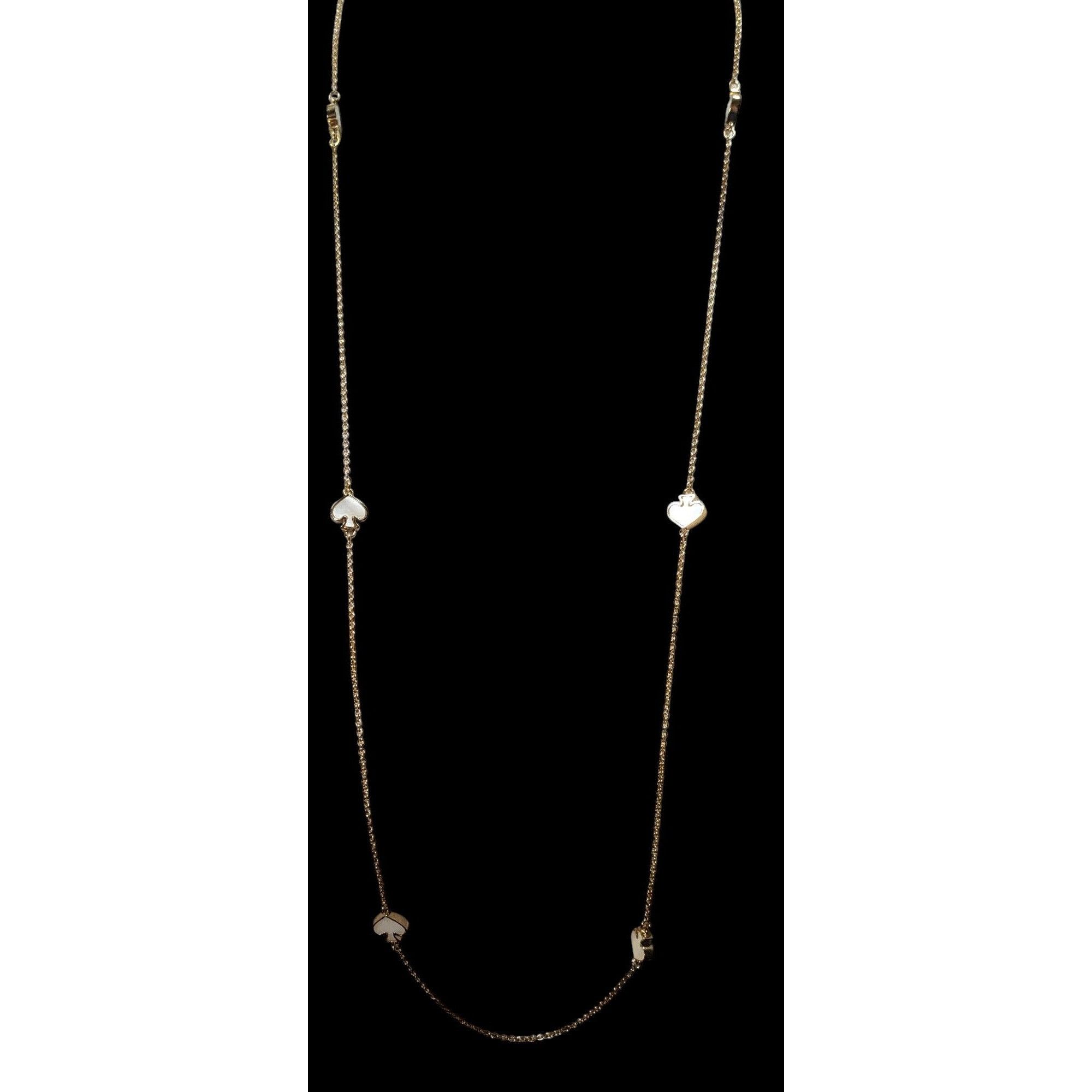 Kate Spade Kate Spade Mother Of Pearl White And Gold Tone Station Neckl Size ONE SIZE - 5 Thumbnail