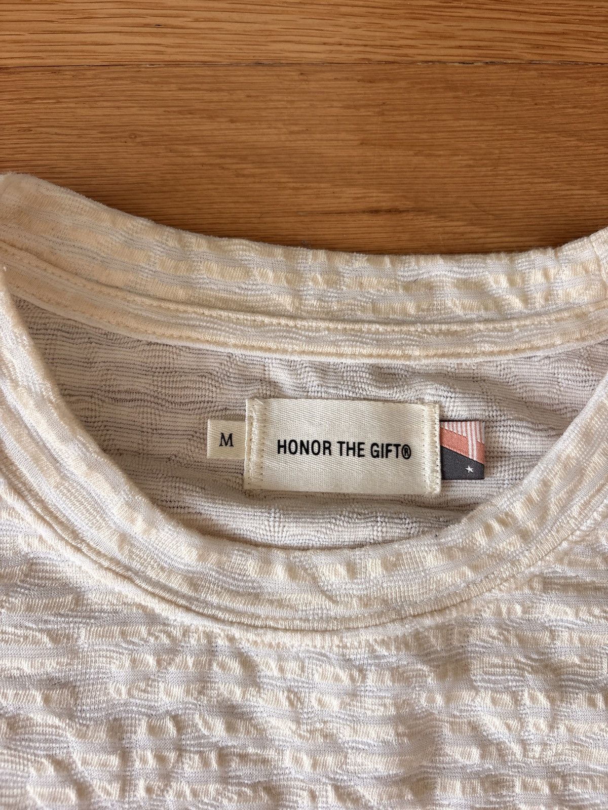 Honor the Gift Honor The Gift Stripe Box Tee Bone – SS24 Size US M / EU 48-50 / 2 - 5 Thumbnail