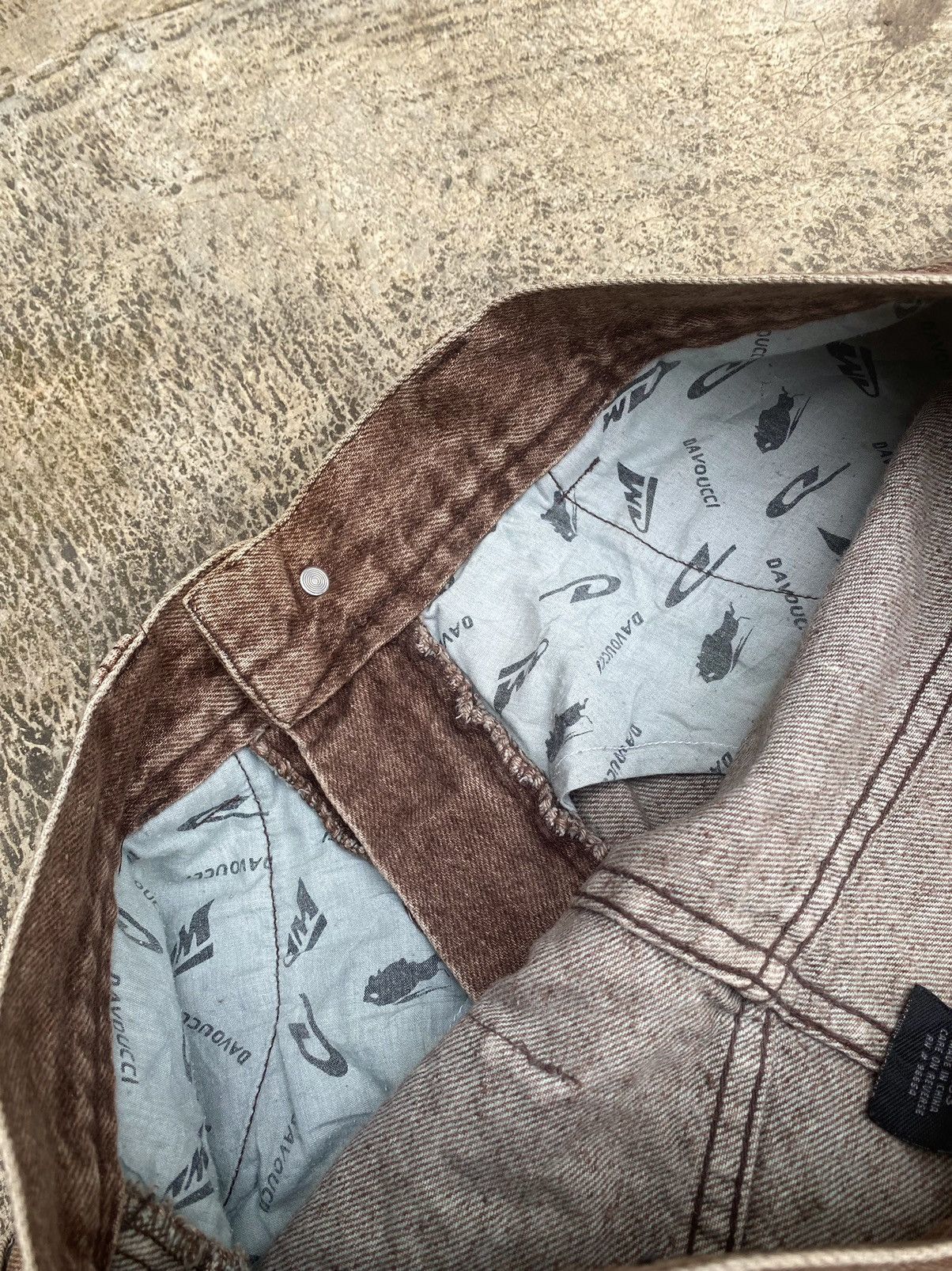 Japanese Brand × Vintage Vintage Davoucci denim shorts brown Y2K Size US 33 - 10 Thumbnail