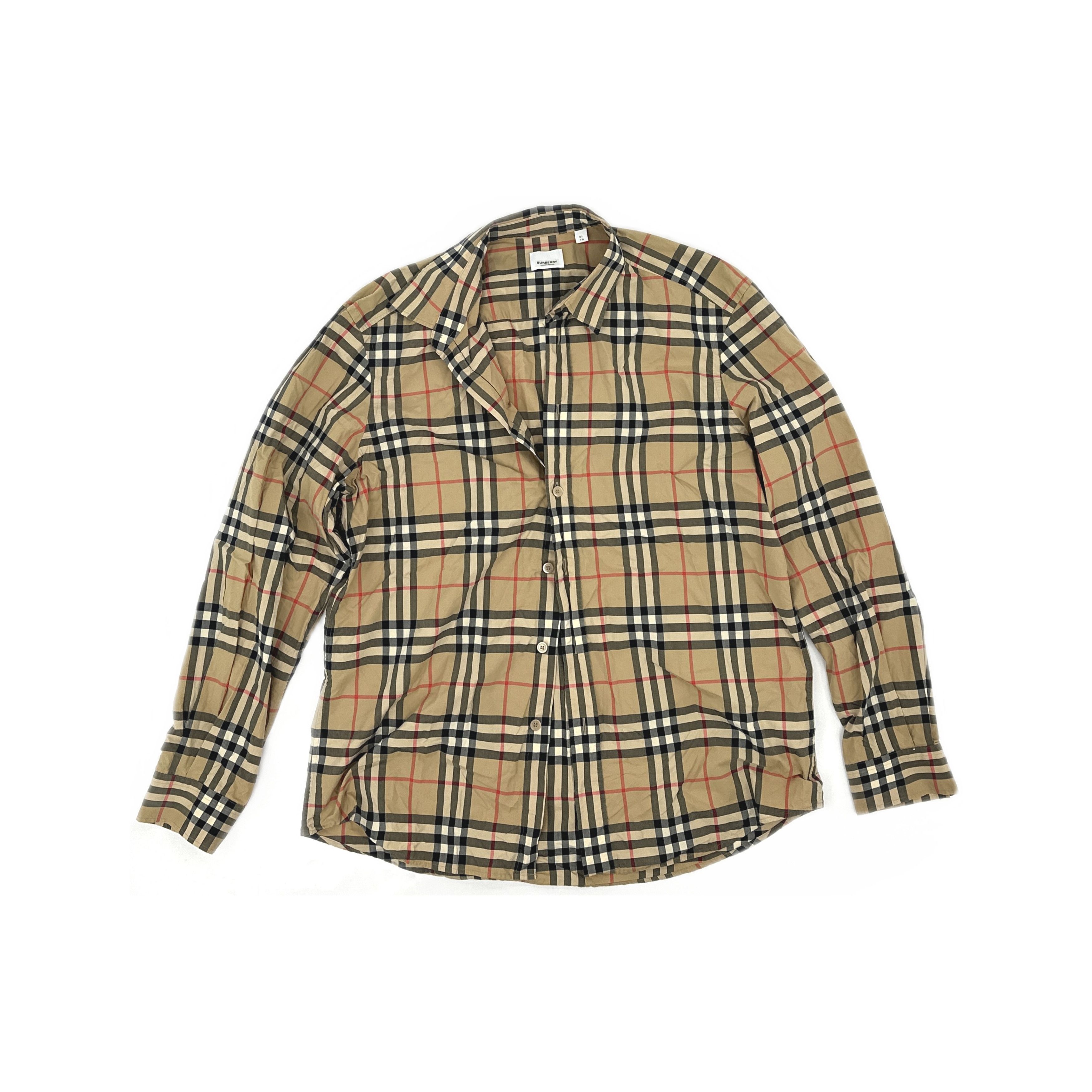 Burberry Burberry Checkered Long Sleeve Shirt Size XL Size US XL / EU 56 / 4 - 1 Thumbnail