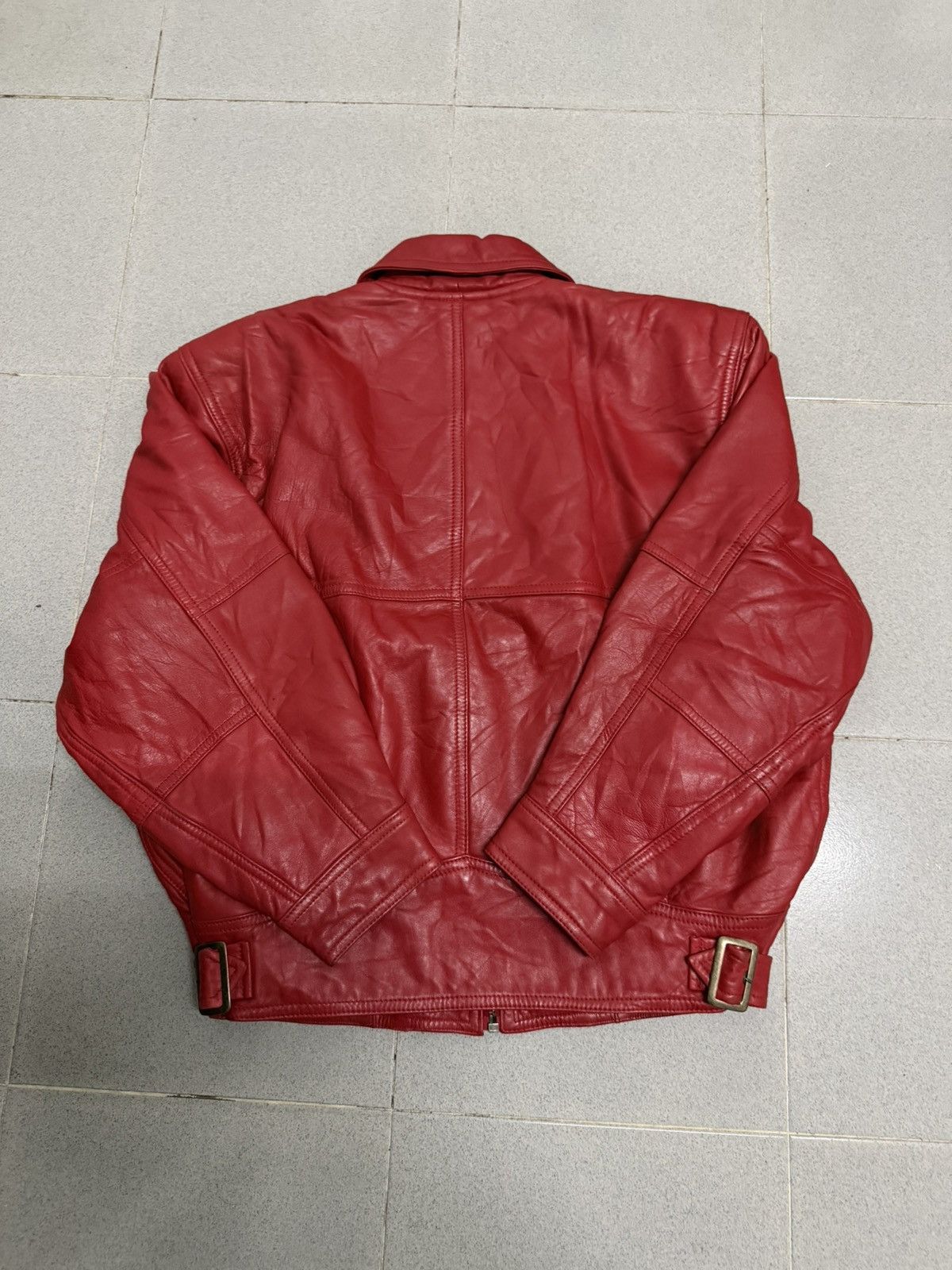 Hai Sporting Gear Rare Vintage Hai Sporting Gear Issey Miyake Leather Jacket Size US M / EU 48-50 / 2 - 2 Thumbnail