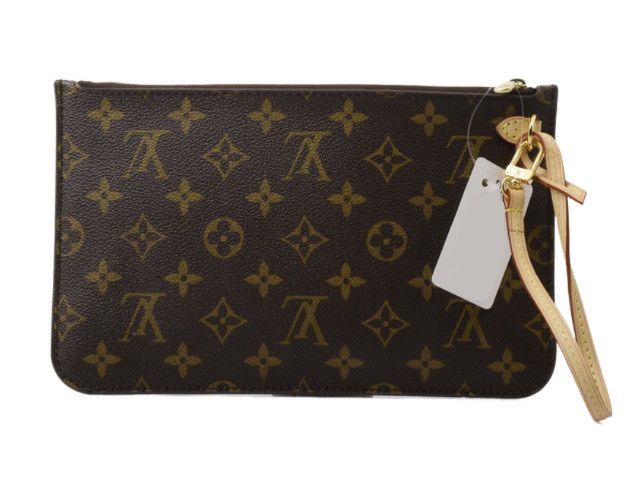 Louis Vuitton Louis Vuitton Neverfull MM Monogram Canvas Brown Pochette Size ONE SIZE - 2 Thumbnail