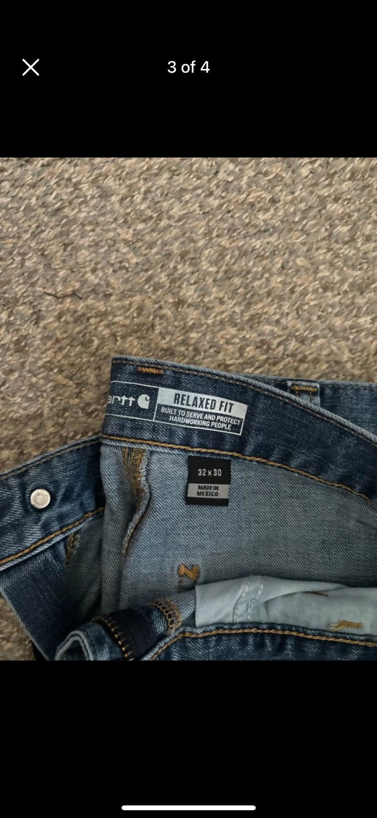 Carhartt × Vintage Vintage Carhartt work jeans Size US 32 / EU 48 - 2 Thumbnail