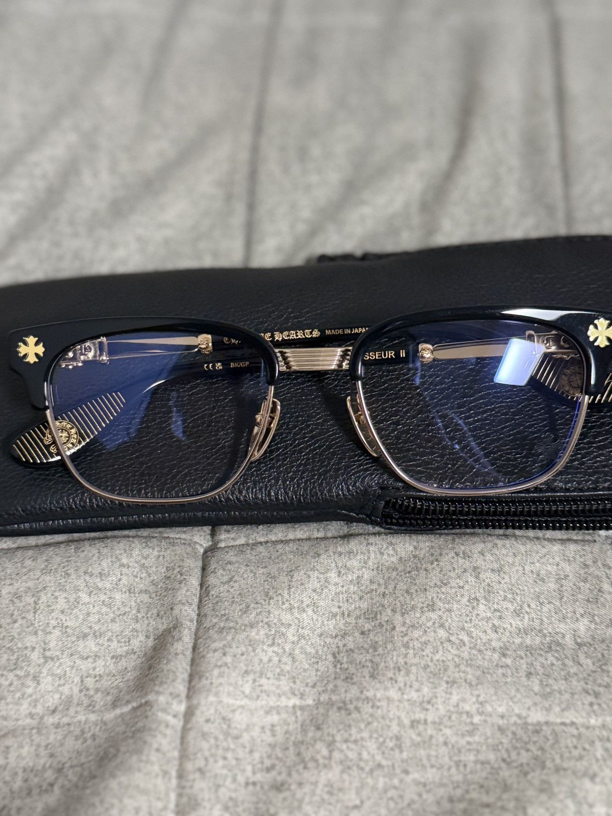 Chrome Hearts Chrome Hearts Bonennoisseur II Gold Plated Eyewear Size ONE SIZE - 9 Thumbnail