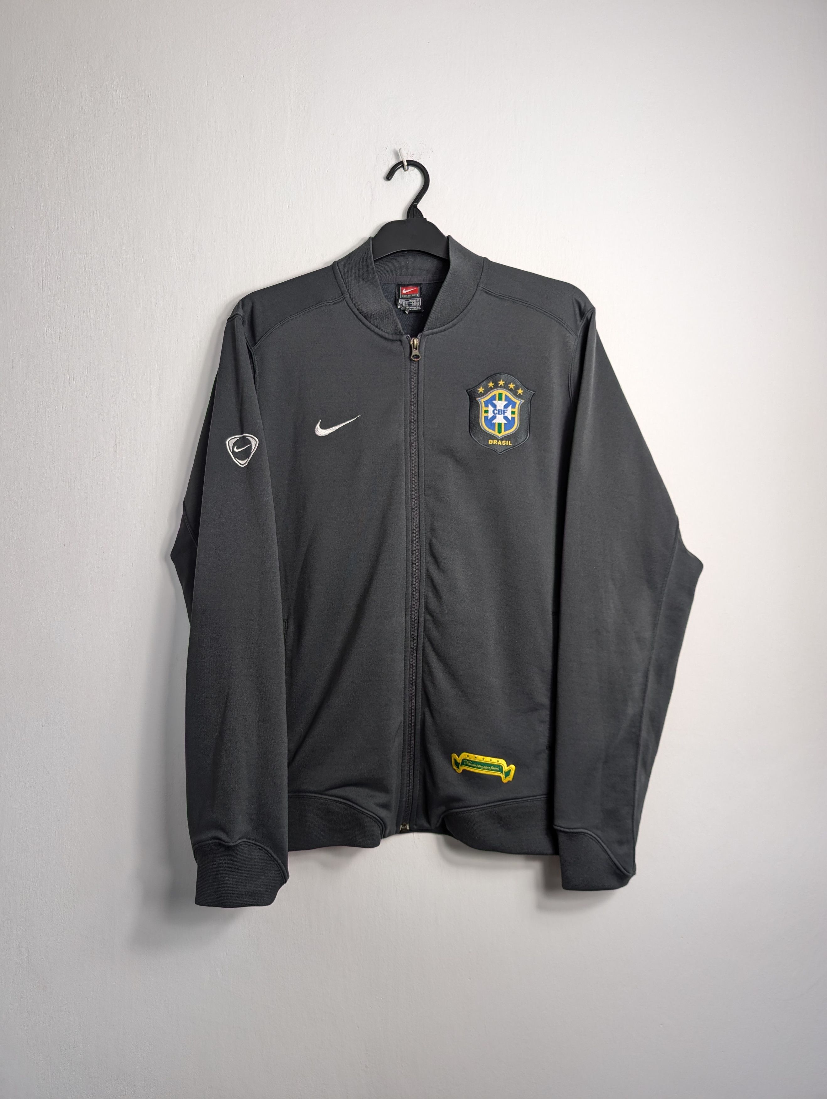 Nike Nike Brasil CBF Track Jacket 2006 Retro Football Blokecore Size US L / EU 52-54 / 3 - 1 Thumbnail