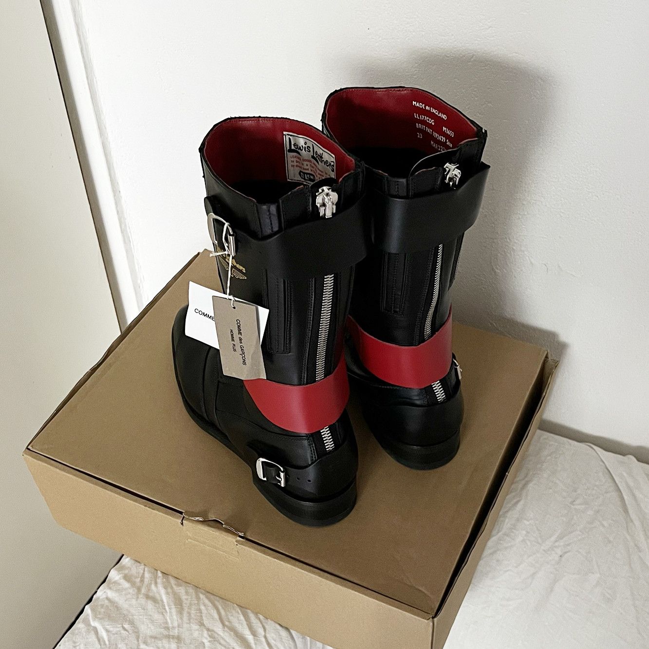 Comme des Garcons Homme Plus FW23 Road Race Motorcycle Boots Size US 9 / EU 42 - 2 Thumbnail