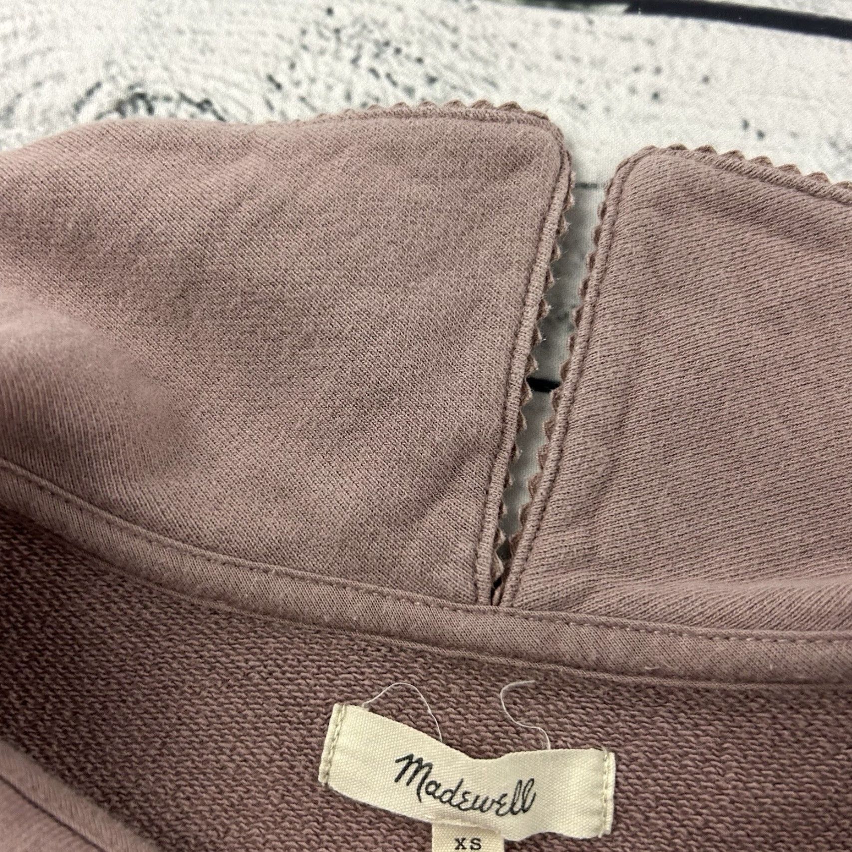 Madewell Madewell Sweatshirt Women XS Pullover Scallop Collar Pink MAEVE Shirt Size XS / US 0-2 / IT 36-38 - 2 Thumbnail