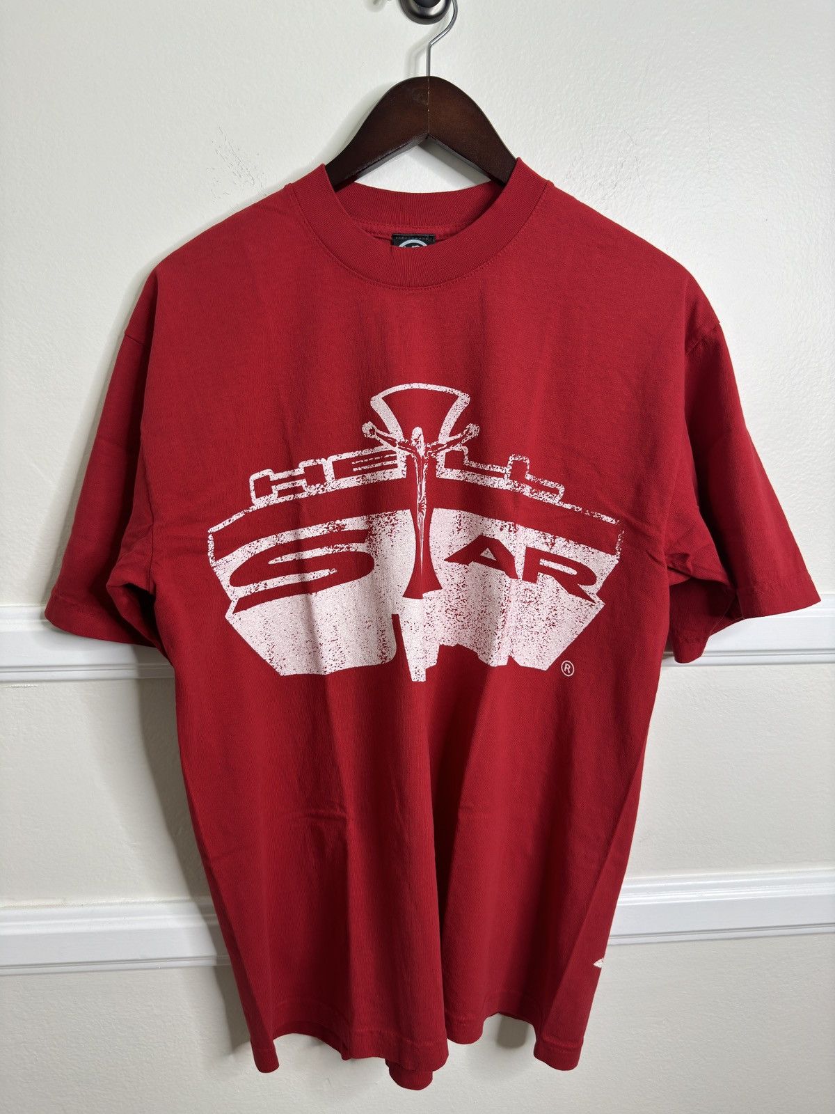 HELLSTAR Hellstar Studios Jesus Emblem Tee Red Size US M / EU 48-50 / 2 - 2 Thumbnail