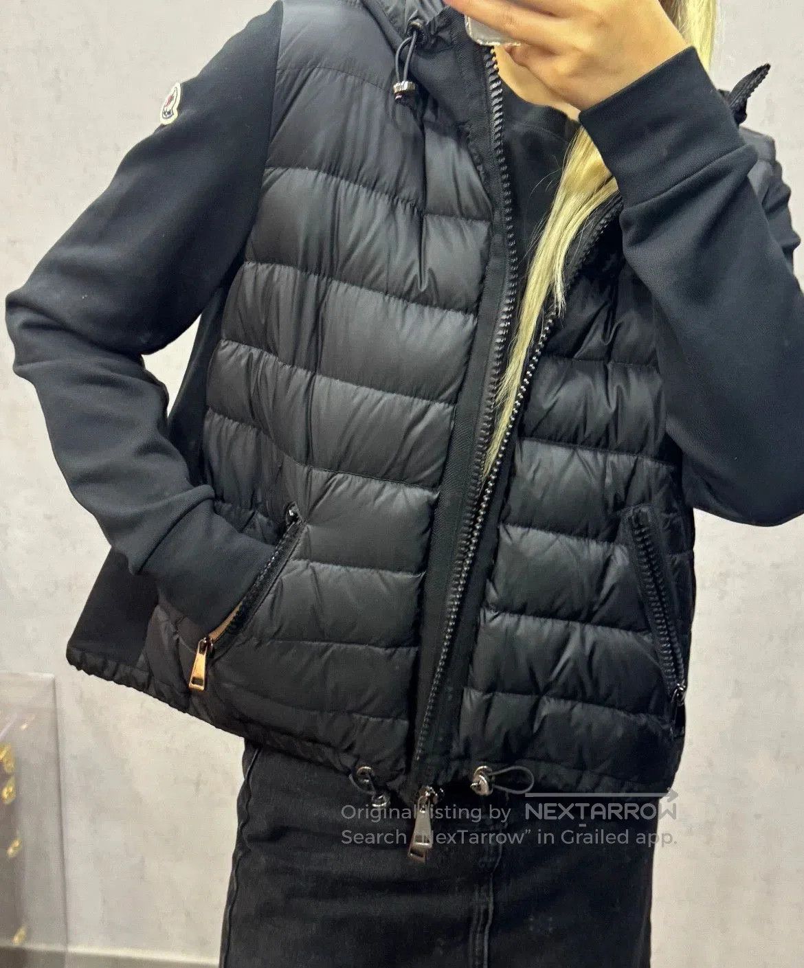 Moncler moncler black patchwork down jacket size xs. Size US XS / EU 42 / 0 - 9 Thumbnail