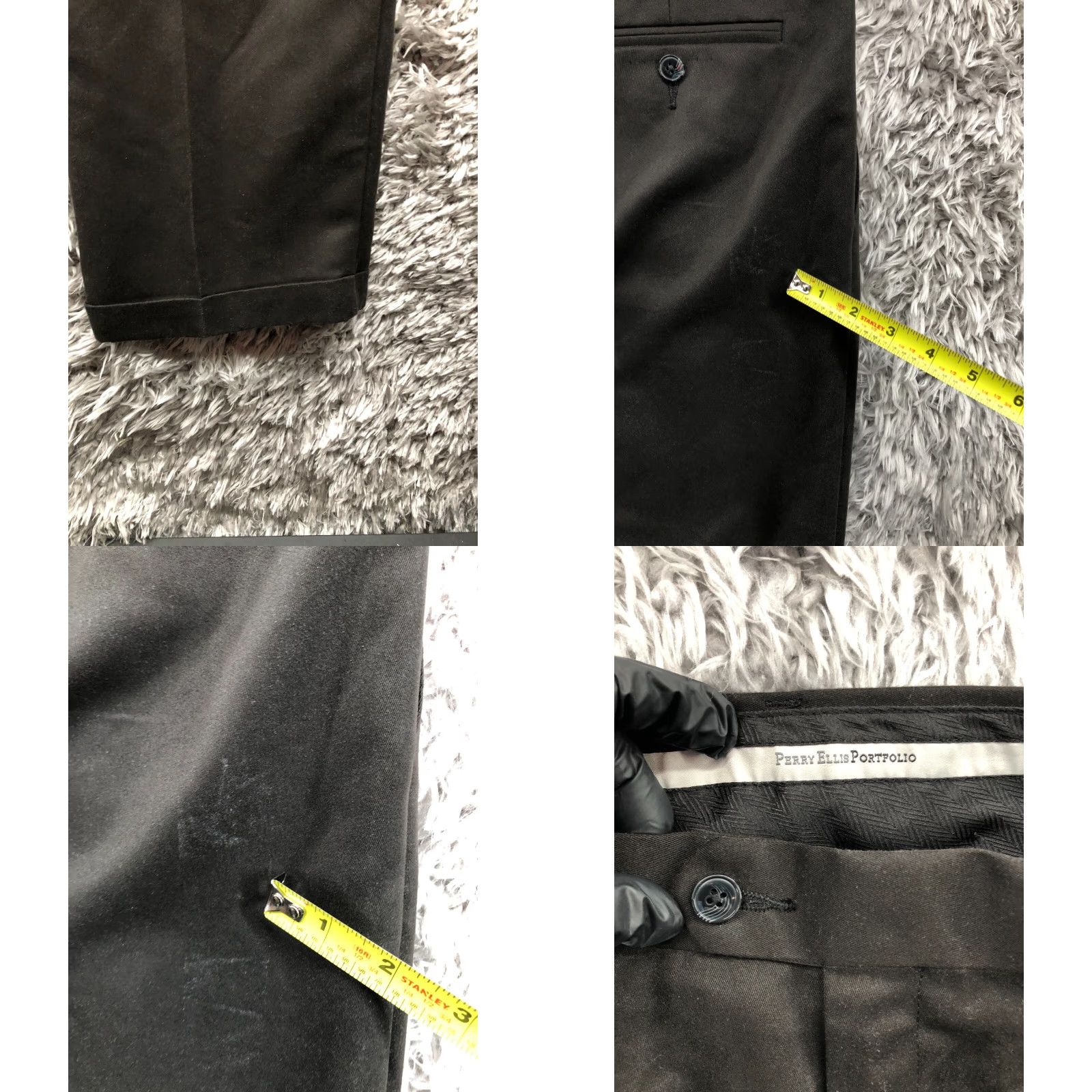 Perry Ellis Perry Ellis Portfolio Pants Mens 34x32 Brown Polyester Pleated Cuffed Dress Pants Regular Men Brown 34 Straight 32 Inseam 34 Waist Vintage No N/A Size US 34 / EU 50 - 8 Thumbnail