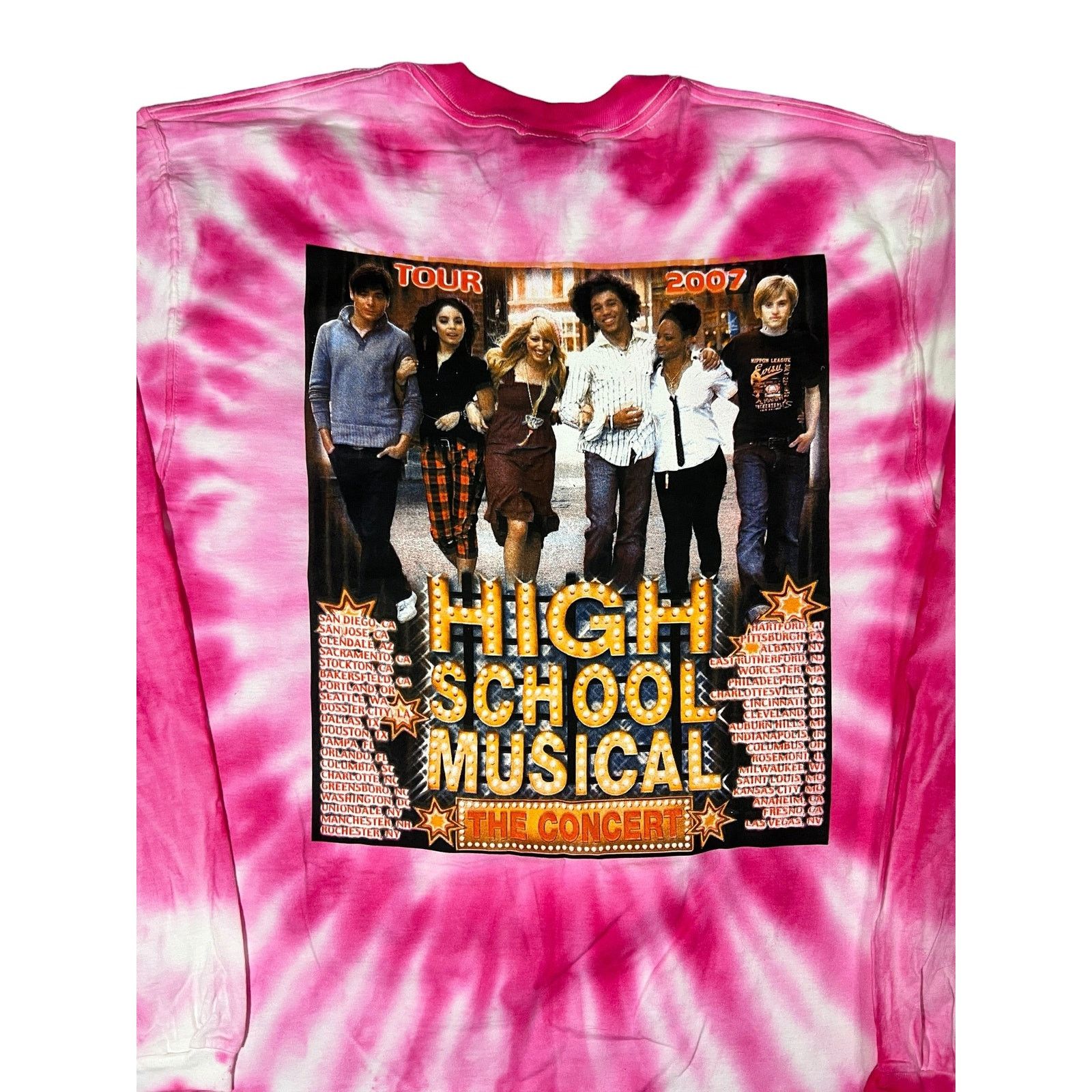 Band Tees × Jerzees × Vintage Vintage High School Musical Concert tie dye longsleeve shirt Size US M / EU 48-50 / 2 - 7 Thumbnail