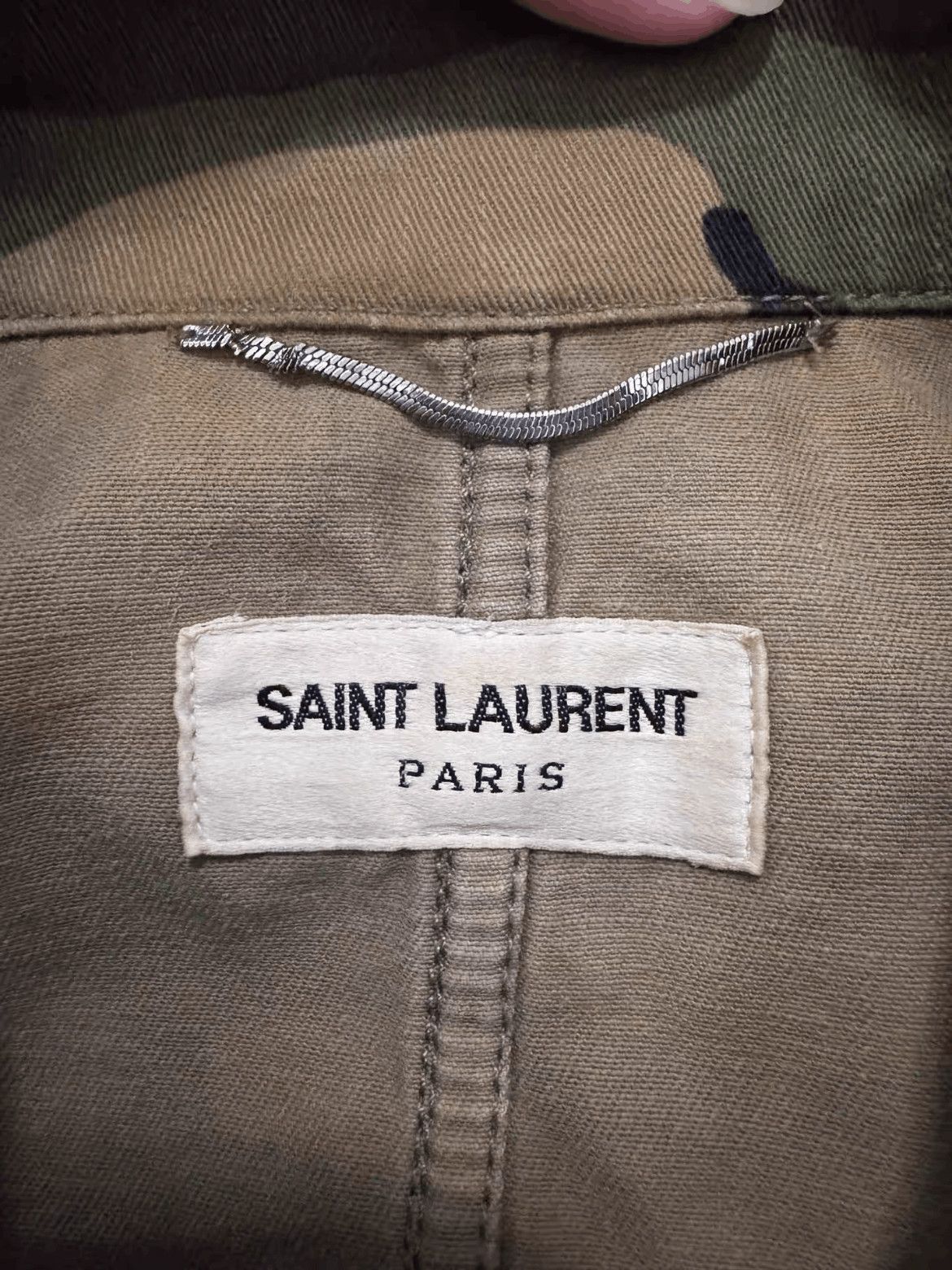 Saint Laurent Paris Sz 44 Saint Laurent Paris by Hedi 15SS Camo Jacket-2508 Size US S / EU 44-46 / 1 - 5 Thumbnail