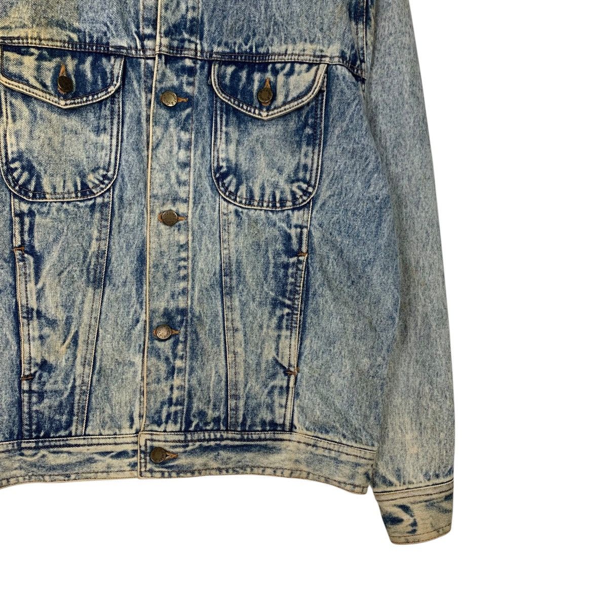 Vintage 90's MECHLIN Stone Wash Trucker Denim Jacket #2498-C112 Size US M / EU 48-50 / 2 - 4 Thumbnail