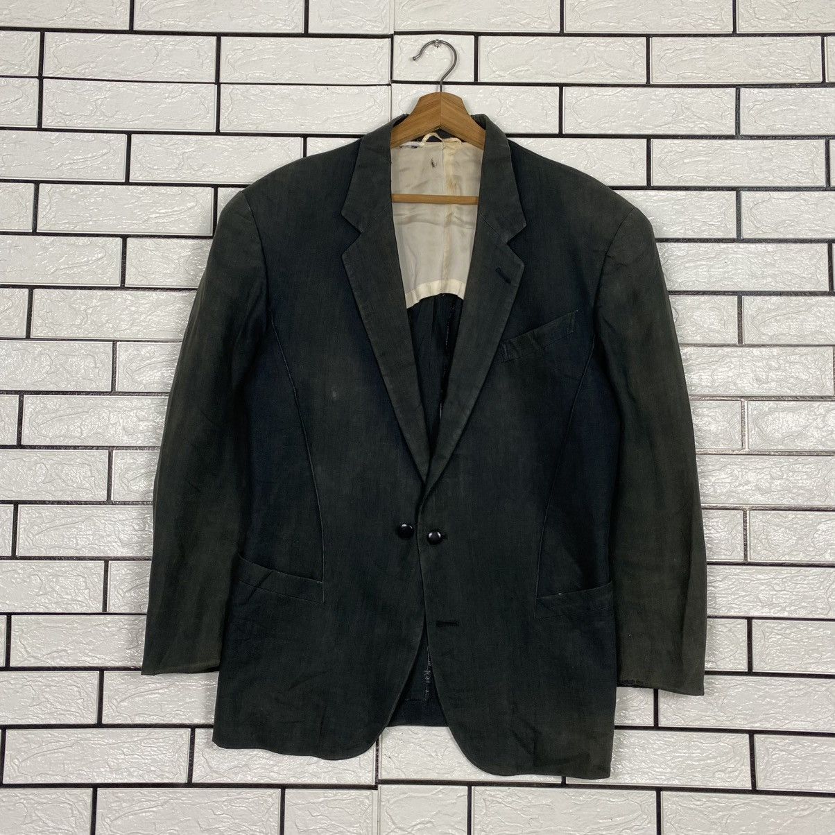 Thierry Mugler 🔥DISTRESSED RUNWAY STYLE JACKET DOUBLE BREAST THIERRY MUGLER Size US S / EU 44-46 / 1 - 1 Thumbnail