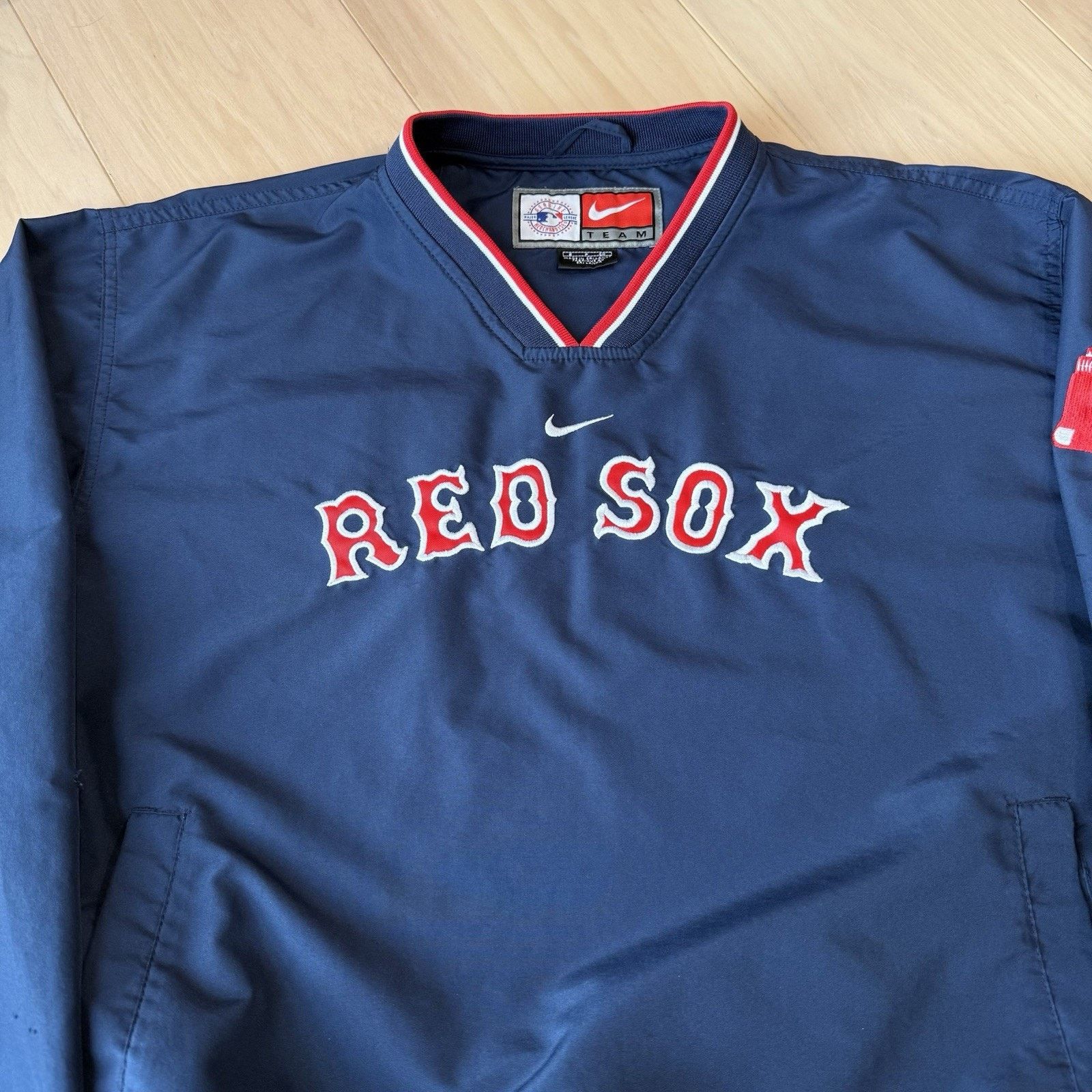 Nike × Vintage Vintage Boston Red Sox Sweatshirt Small Navy Y2K Nike Center Size US S / EU 44-46 / 1 - 3 Thumbnail