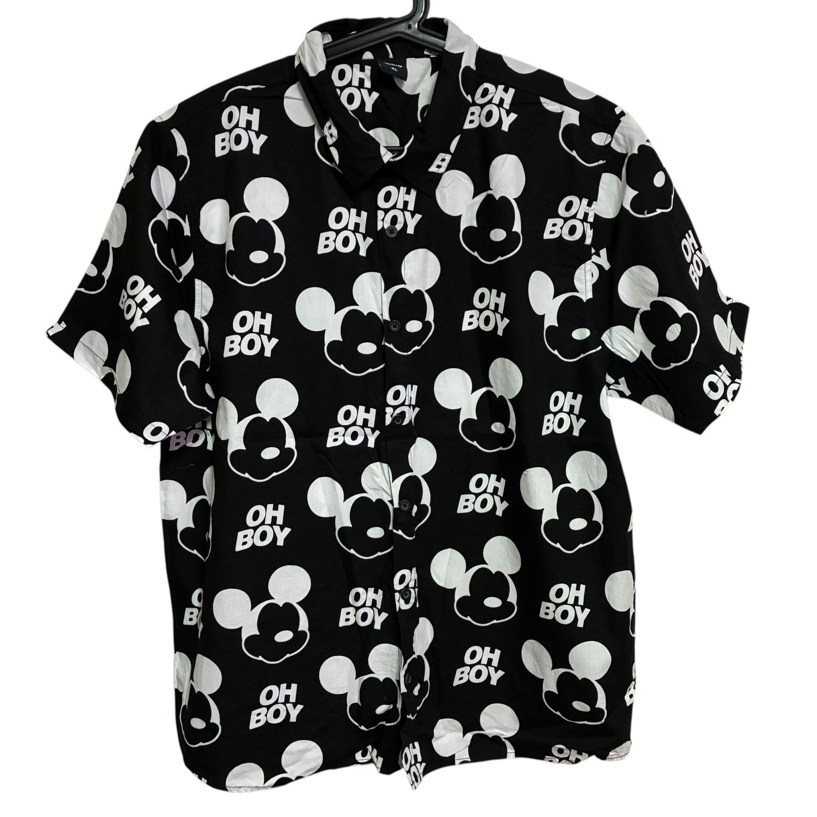 Disney Disney x Neff Mickey Mouse 'Oh Boy' Button Up Mens Size XL Size US XL / EU 56 / 4 - 1 Thumbnail