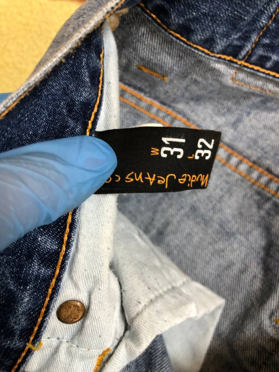 Nudie Jeans Nudie Jeans Men's Distressed Button Fly Dark Den Size US 31 - 5 Thumbnail
