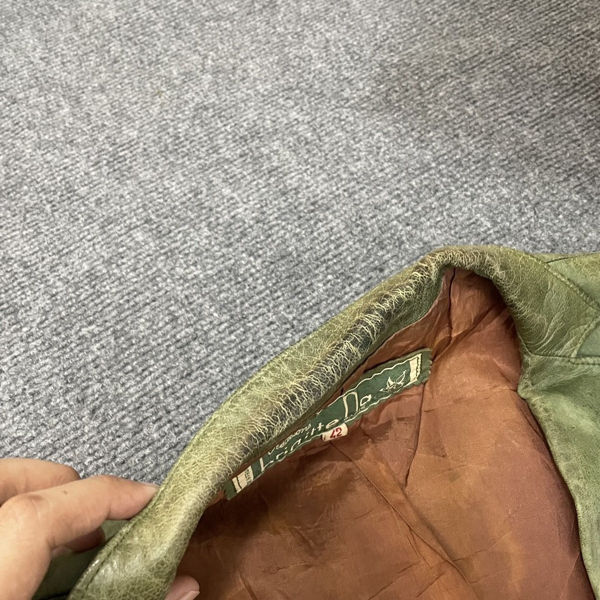 Designer × Genuine Leather Vintage Brigitte Na Patina Genuine Leather Vest France Made Size US S / EU 44-46 / 1 - 4 Thumbnail