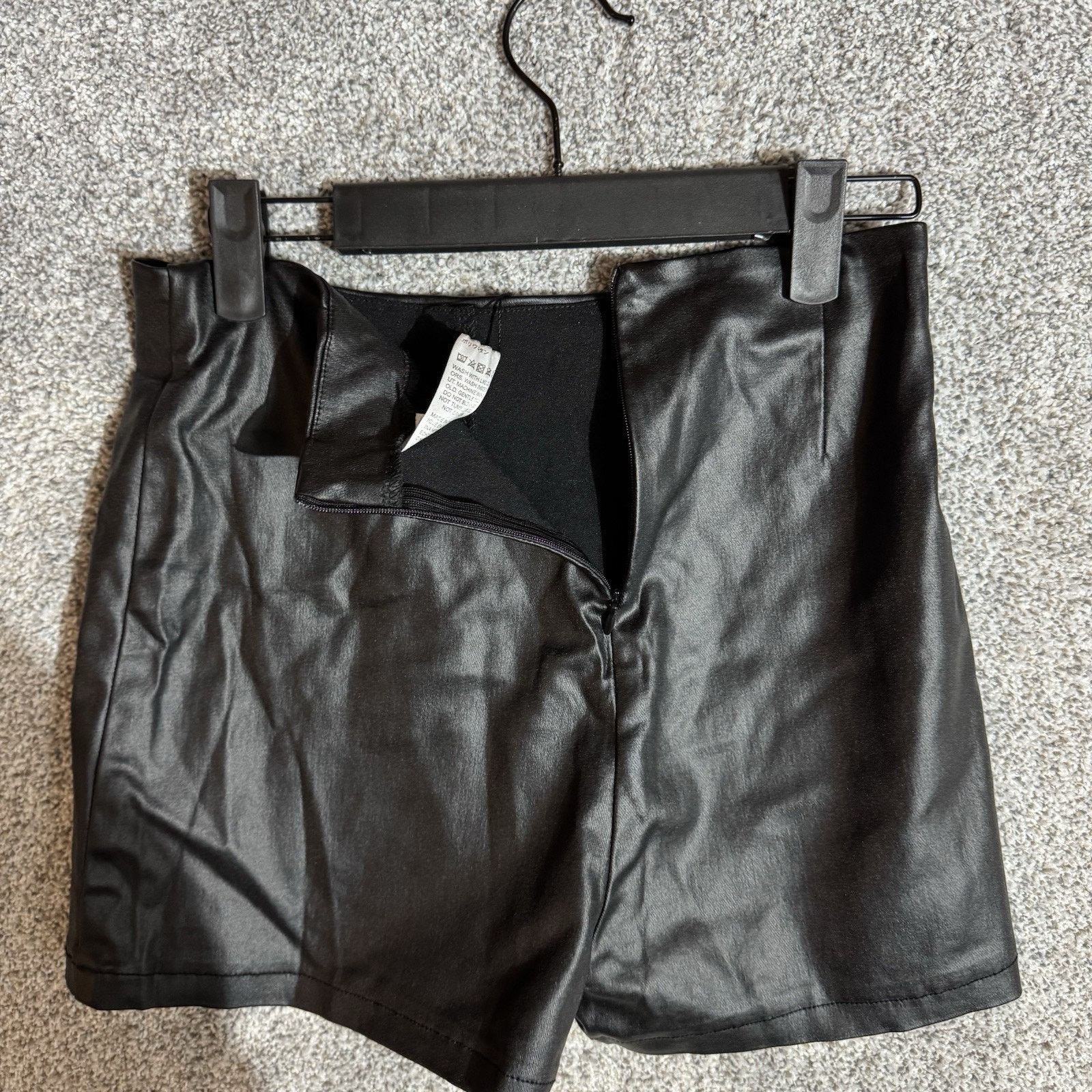 Other Faux Leather Skort M Edgy Streetwear Biker Y2K Grunge Punk Size 26" / US 2 / IT 38 - 8 Thumbnail