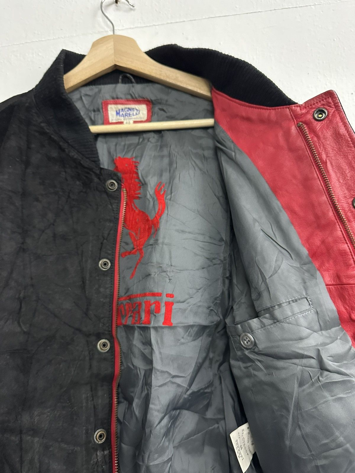 Ferrari 90’s Rare Ferrari Magneti Marelli Leather Jacket Size US M / EU 48-50 / 2 - 12 Thumbnail