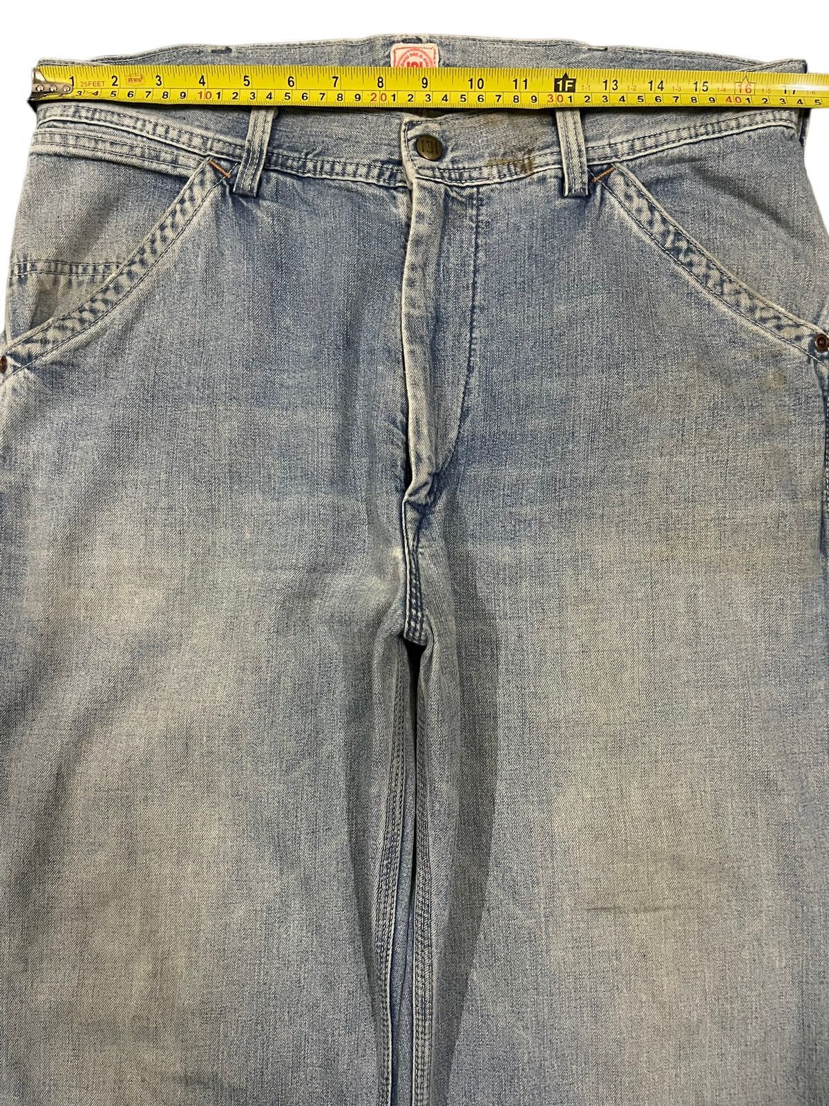 Edwin Vintage 90s Edwin 101 Union Made Carpenter Baggy Jeans Size US 34 / EU 50 - 11 Thumbnail
