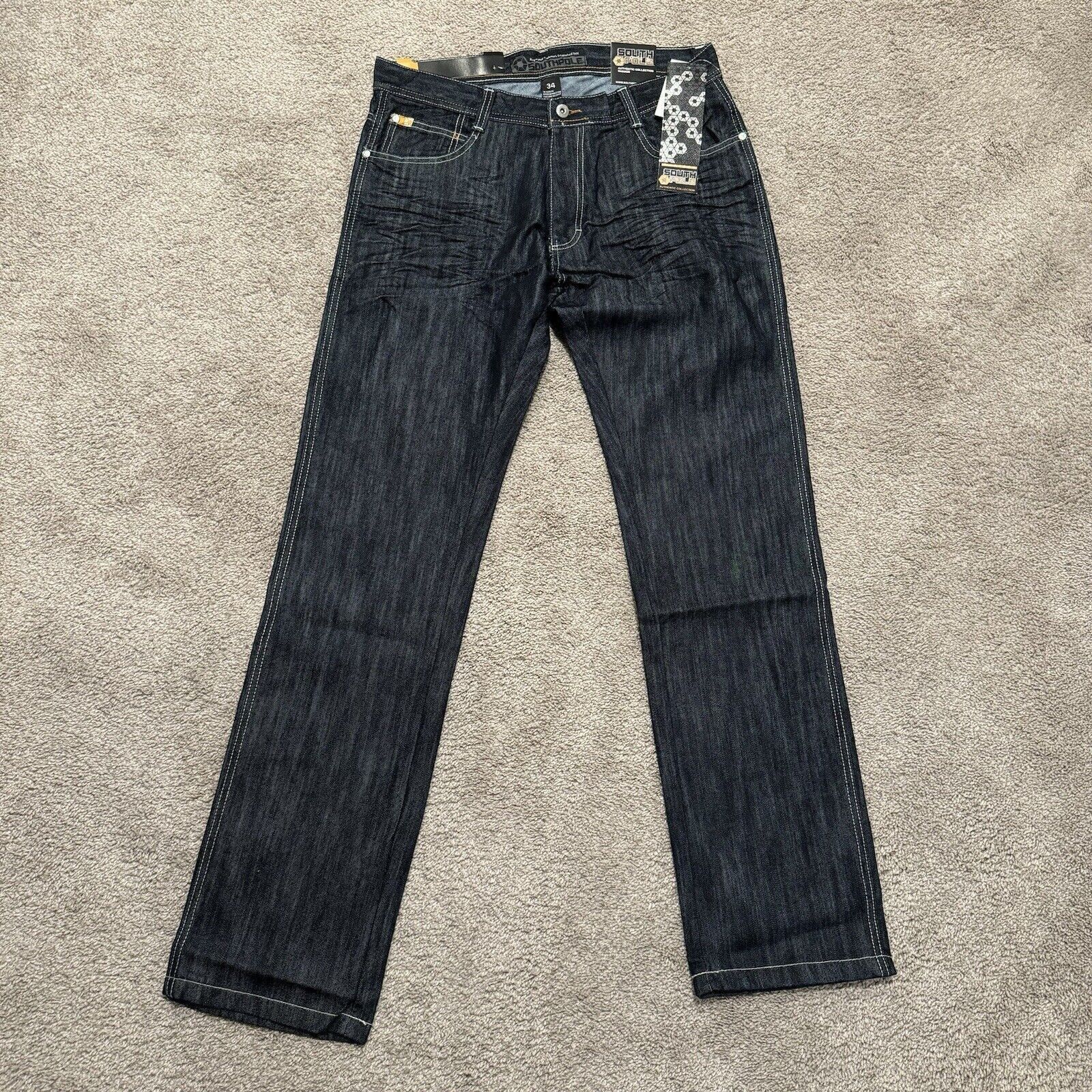 Southpole Baggy Vintage Y2K Southpole Denim Dark Wash Jeans Size 34 Size US 34 / EU 50 - 3 Thumbnail