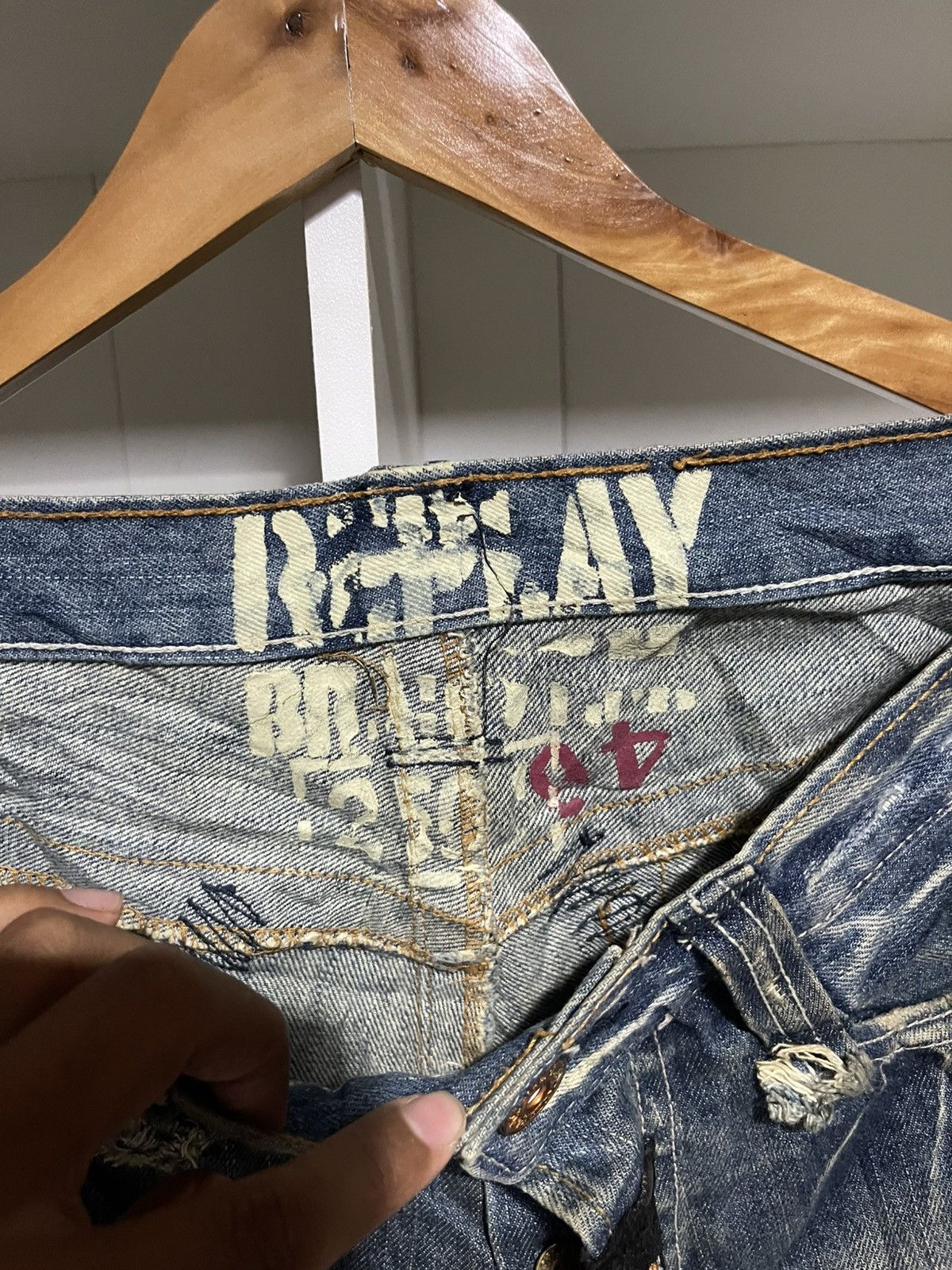 Replay Replay Distressed denim Size US 33 - 10 Thumbnail