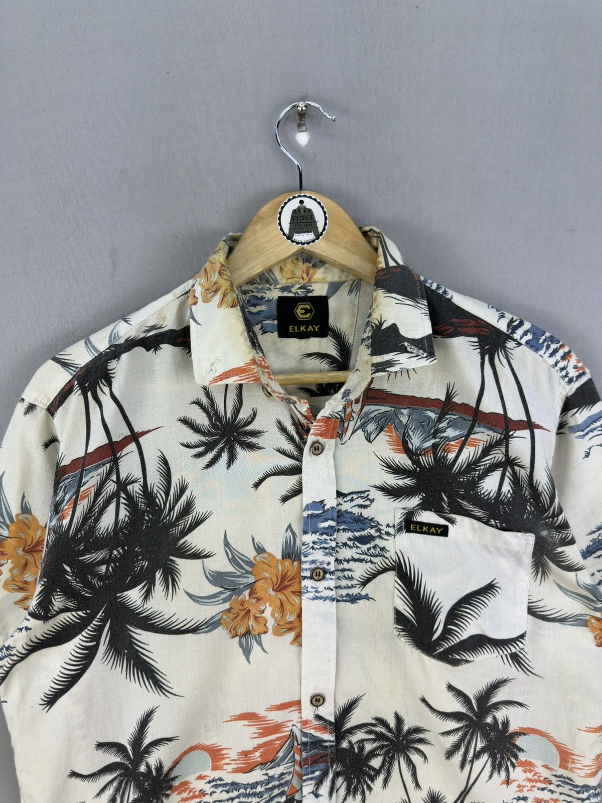 Japanese Brand Elkay Fullprint Hawaii Shirt Size US M / EU 48-50 / 2 - 7 Thumbnail