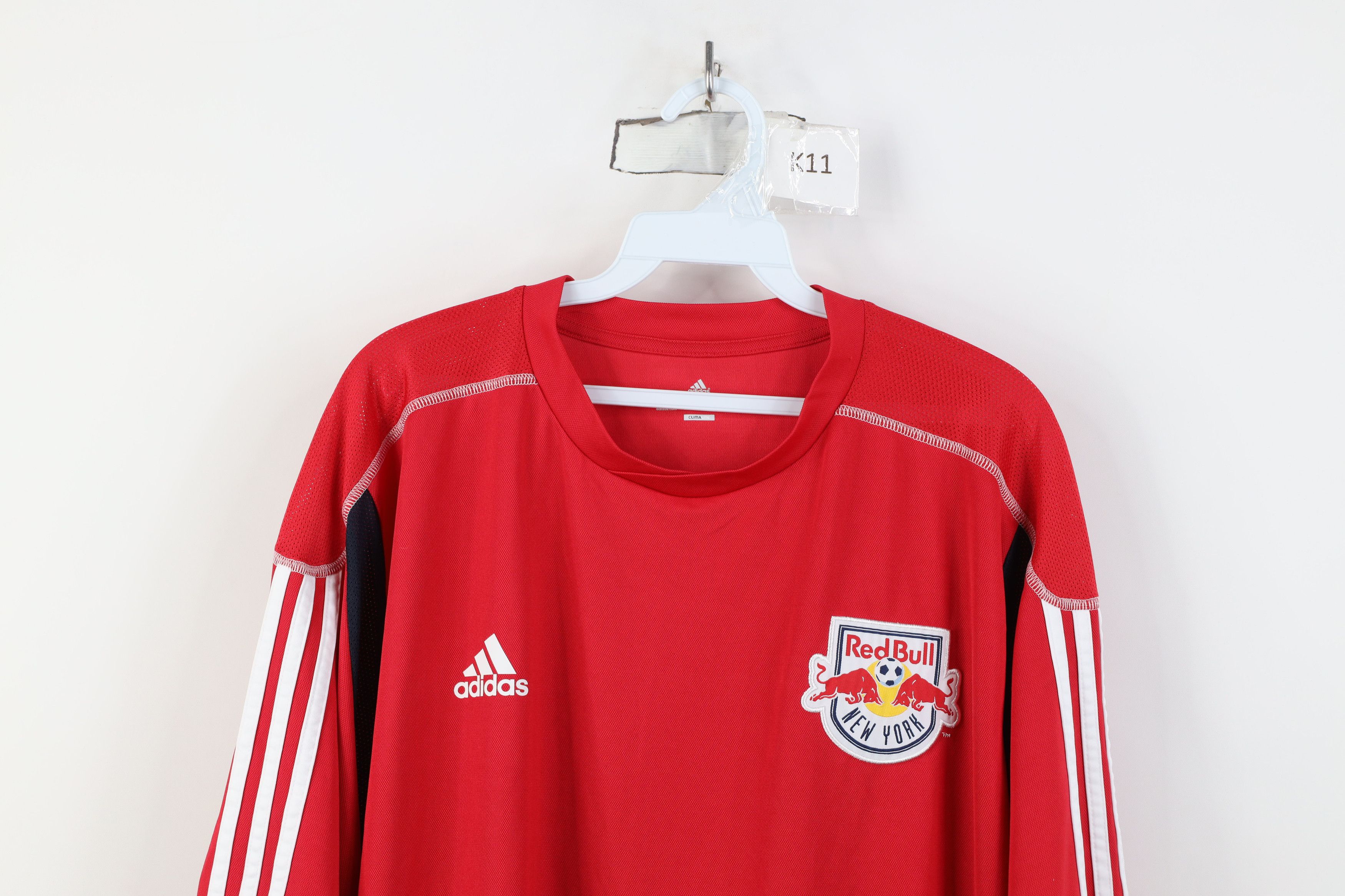 Adidas Adidas New York Red Bull Soccer Jersey Training T-Shirt Size US XXL / EU 58 / 5 - 2 Thumbnail