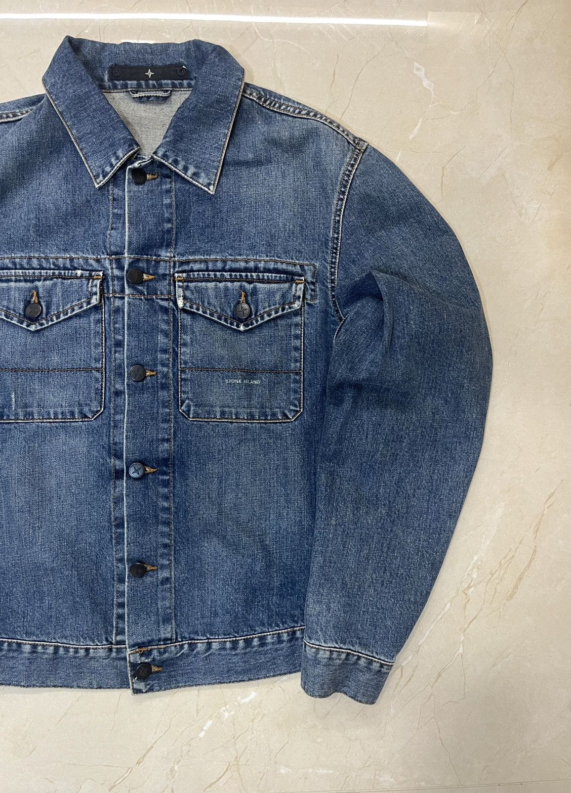 Stone Island Stone Island 00’s Denim Jacket Size US L / EU 52-54 / 3 - 6 Thumbnail