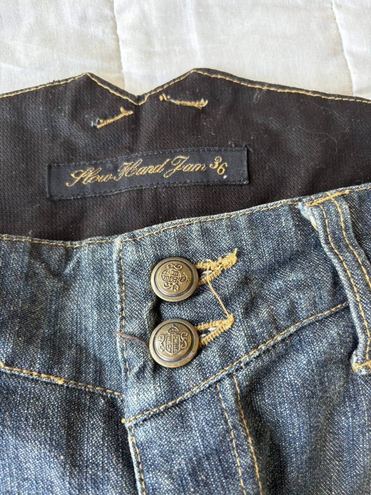 If Six Was Nine 💥IF SIX WAS NINE LGB FLARE MUD WASH JEANS Size US 30 / EU 46 - 9 Thumbnail