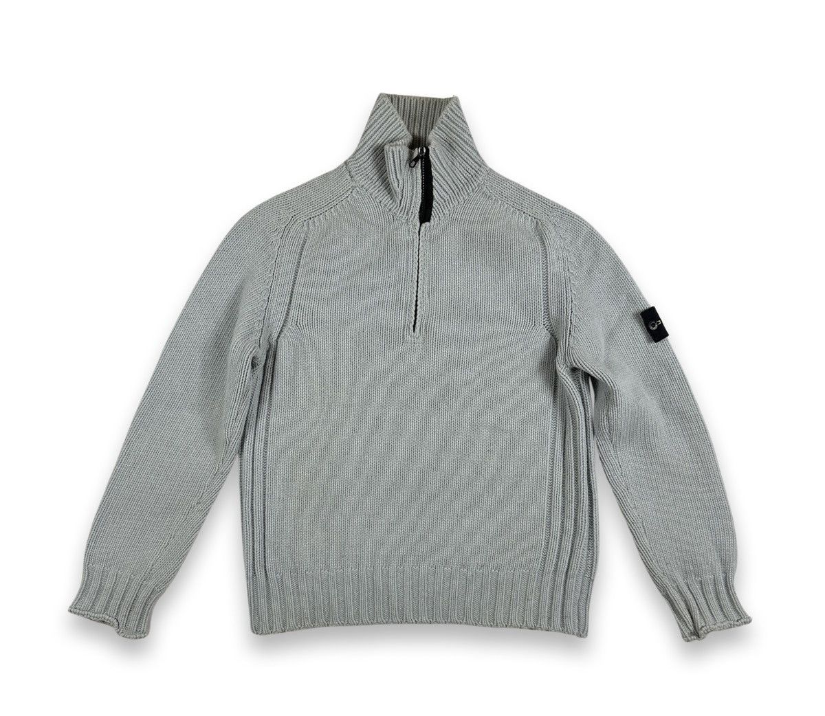 image of Stone Island Vintage Wool Knitwear in Blue, Men's (Size Large)