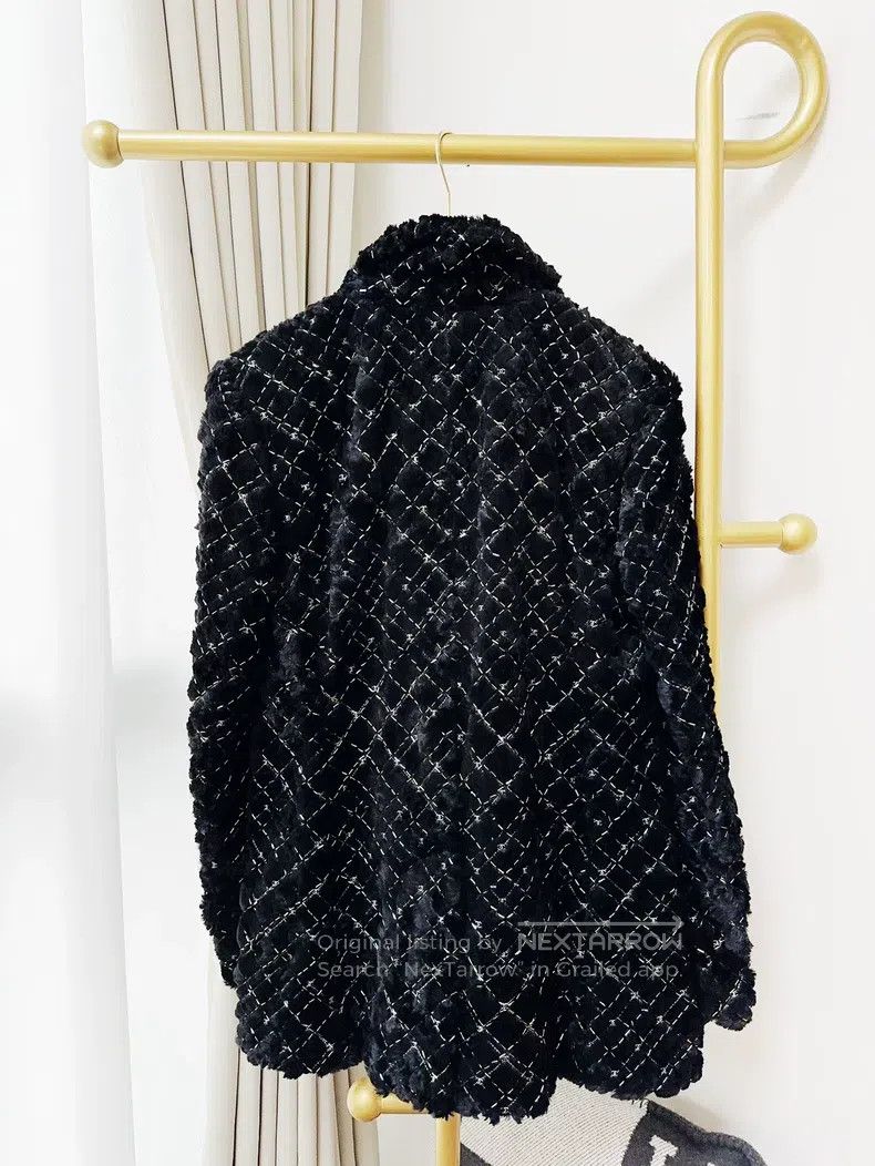 Chanel Chanel 22B autumn and winter preview black diamond plaid t Size XS / US 0-2 / IT 36-38 - 3 Thumbnail
