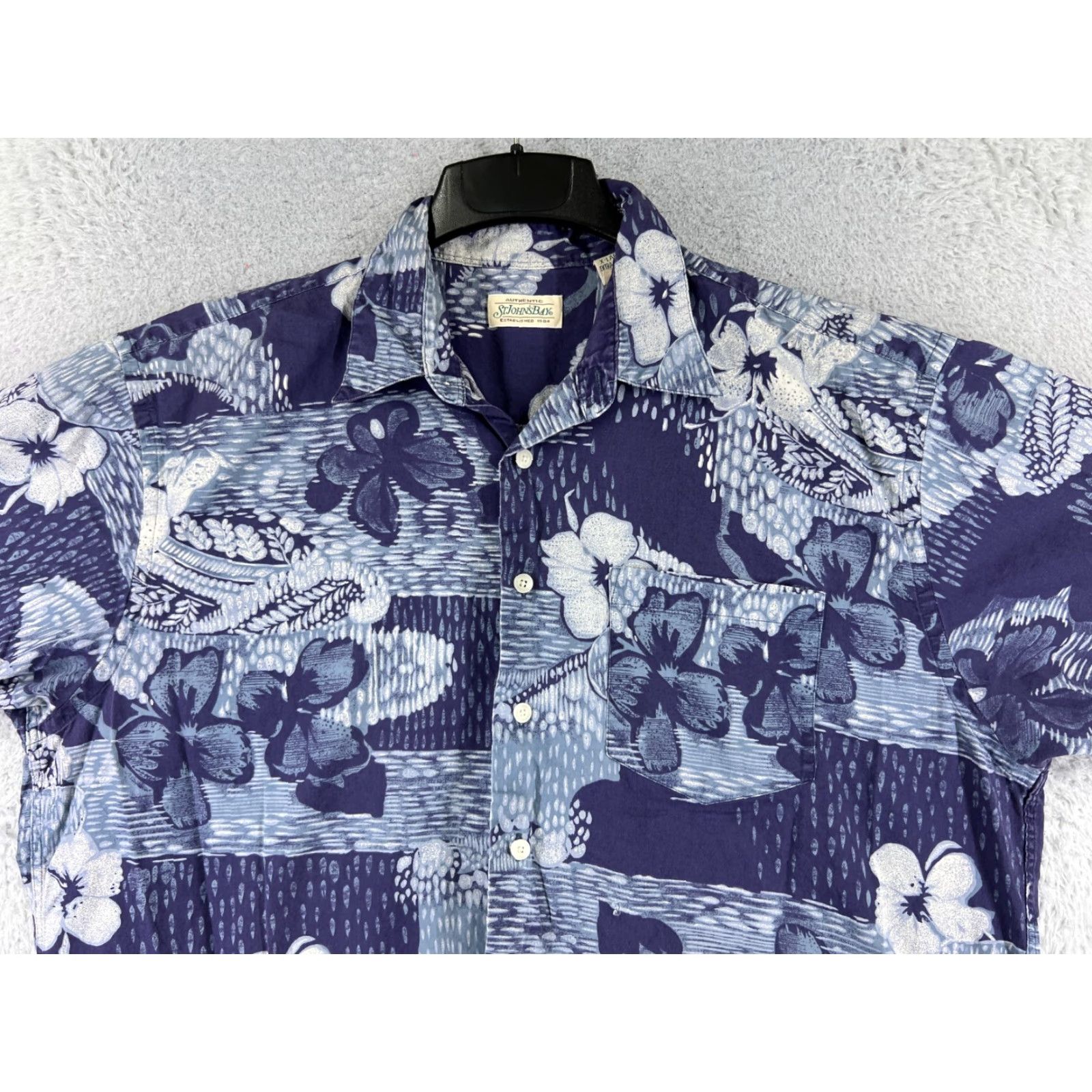 Vintage Campia Moda Shirt Mens XL Blue Floral Cotton Hawaiian Size US XL / EU 56 / 4 - 4 Thumbnail