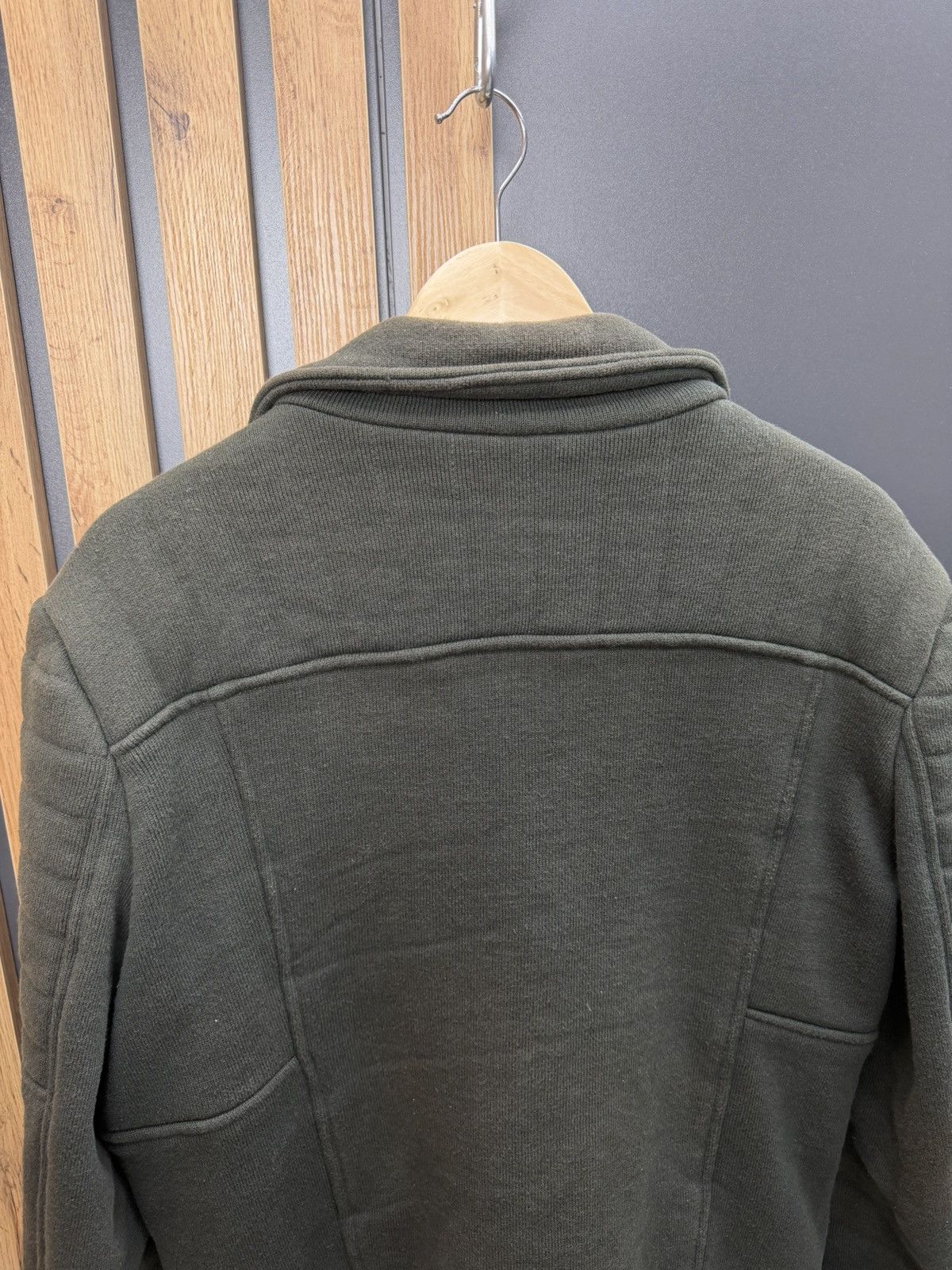 Balmain Balmain Biker Zip Jacket Faded Olive Size L Size US L / EU 52-54 / 3 - 14 Thumbnail