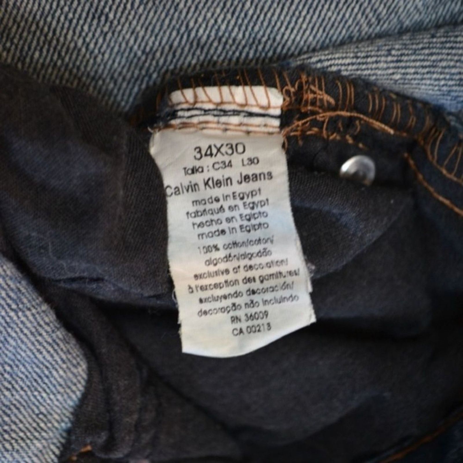 Calvin Klein Calvin Klein medium blue denim jeans | Sz 34 x 30 Size US 34 / EU 50 - 4 Thumbnail