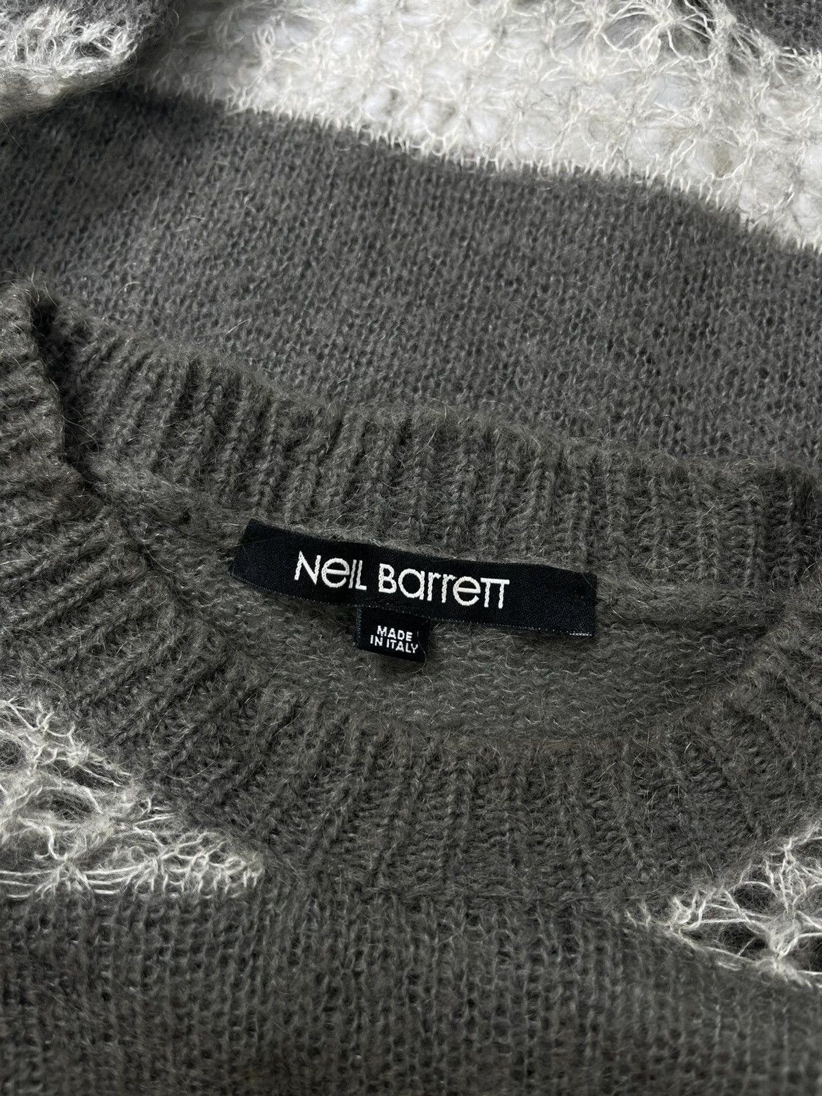 Neil Barrett Loose Knit Mohair Crewneck