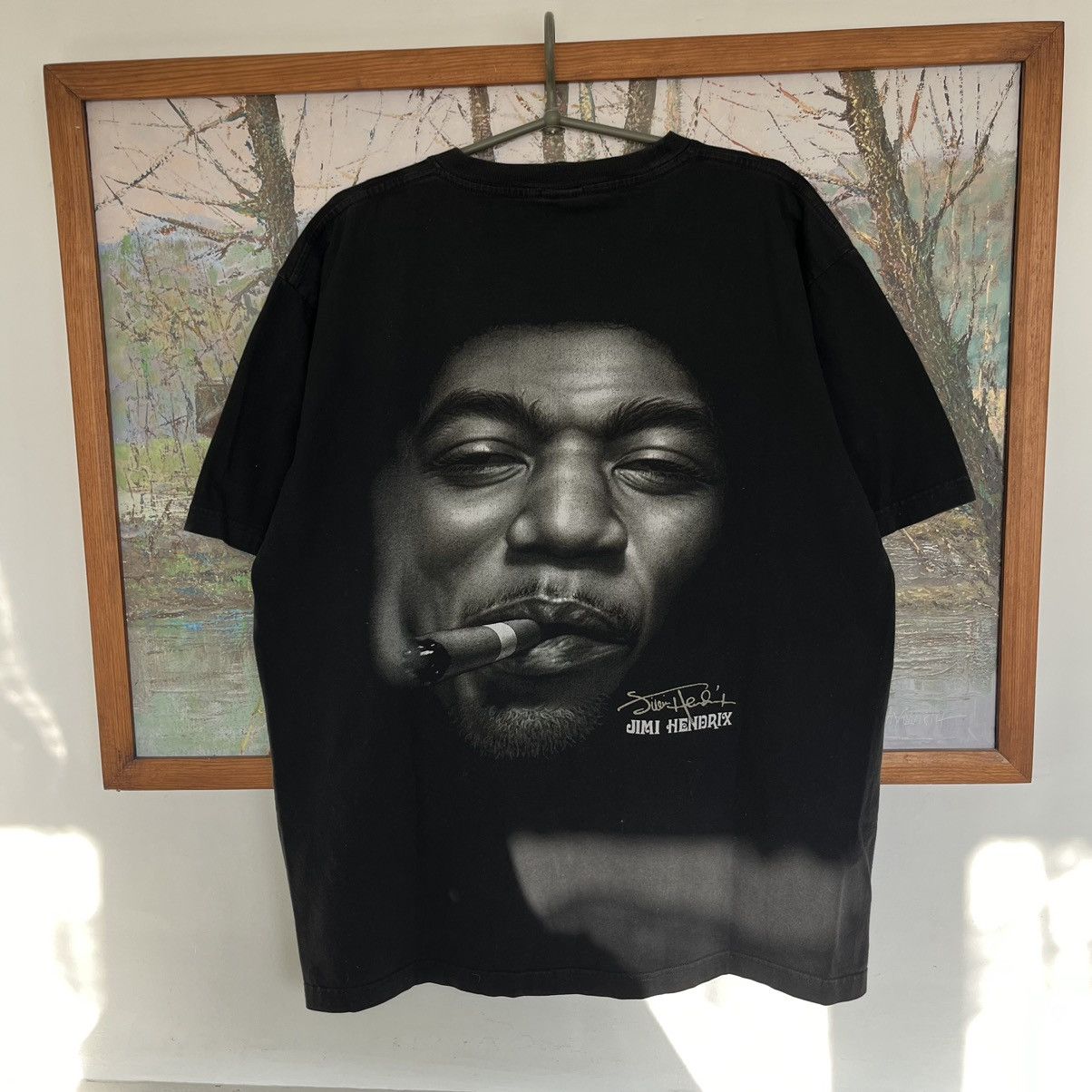 Band Tees × Vintage vintage Jimy Hendrix 90s bootleg Size US XL / EU 56 / 4 - 2 Thumbnail