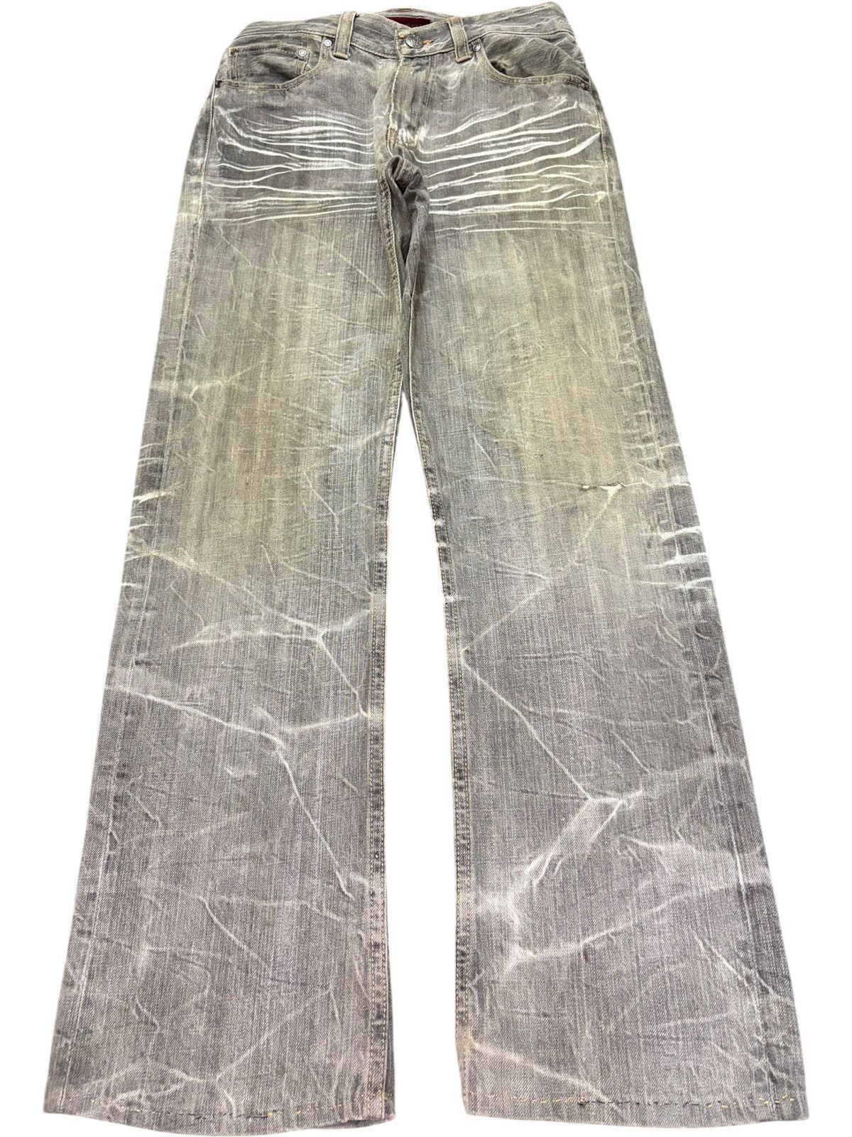 Edwin Vintage Anti Label Faded Wash Distressed Bootcut Jeans Size US 27 - 1 Thumbnail