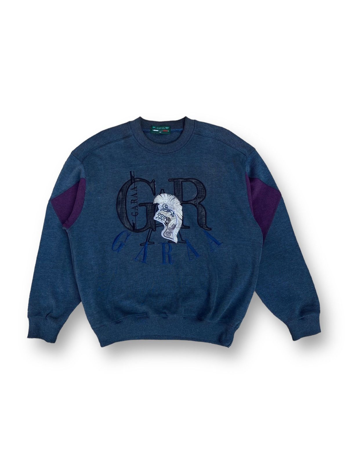 Designer × Japanese Brand × Vintage Vintage Garaa Embroidery Spell Out Trojan Sweatshir. #D3 Size US XL / EU 56 / 4 - 1 Thumbnail
