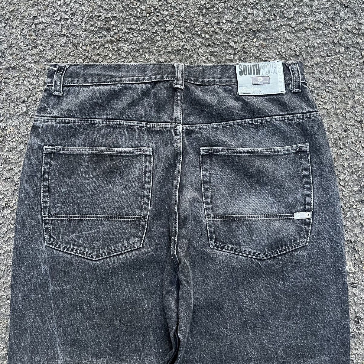 Southpole Baggy Jeans Vintage Y2K Southpole Faded Black Denim JNCO Size US 38 / EU 54 - 9 Thumbnail