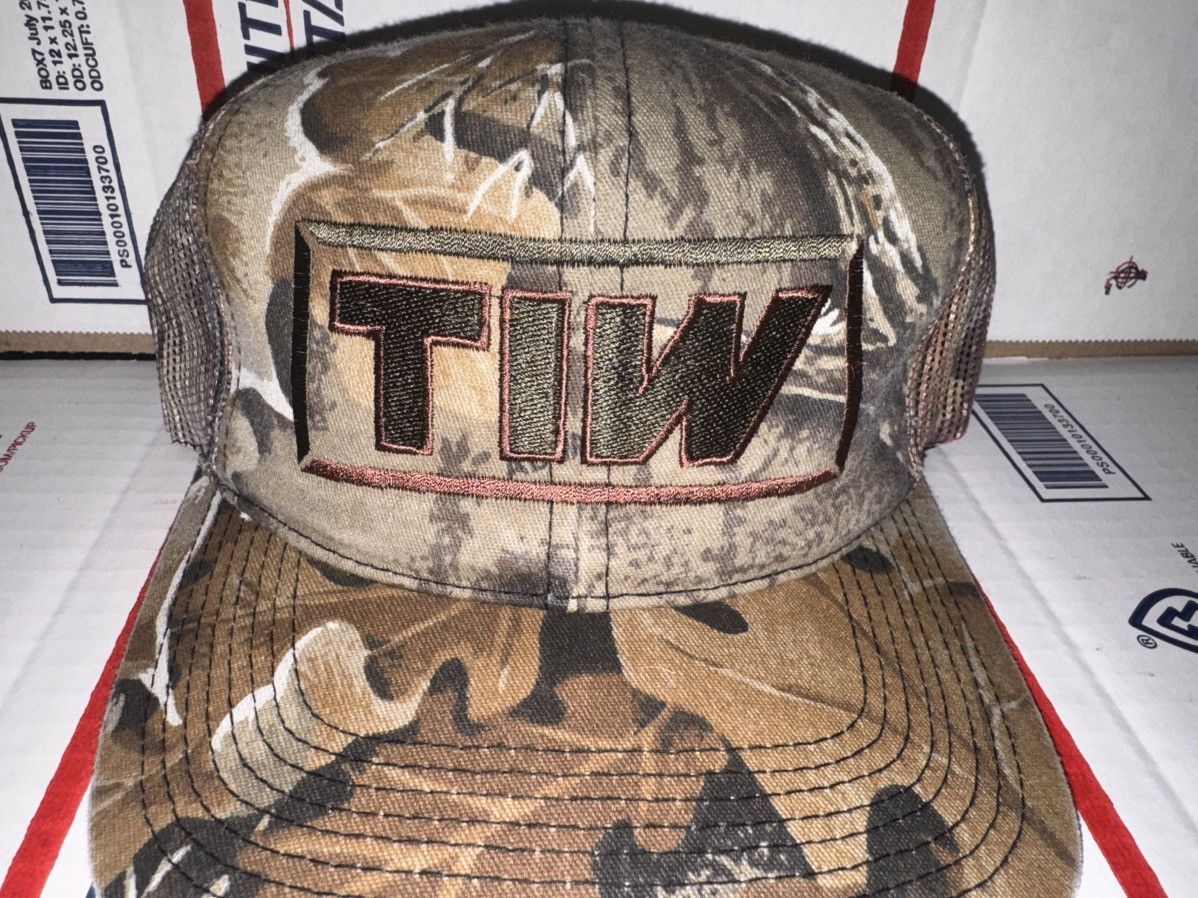 Vintage Tiw company corporation advantage camo camouflage hat cap US Size ONE SIZE - 2 Thumbnail