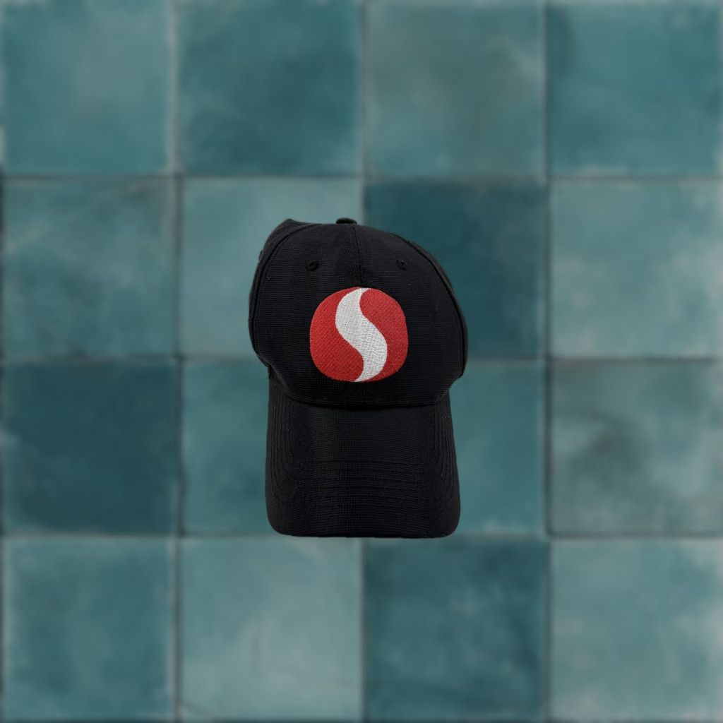 Logo 7 VINTAGE Safeway Hat Cap Strap Back Black Red Embroidered S Logo Mens Size ONE SIZE - 1 Thumbnail