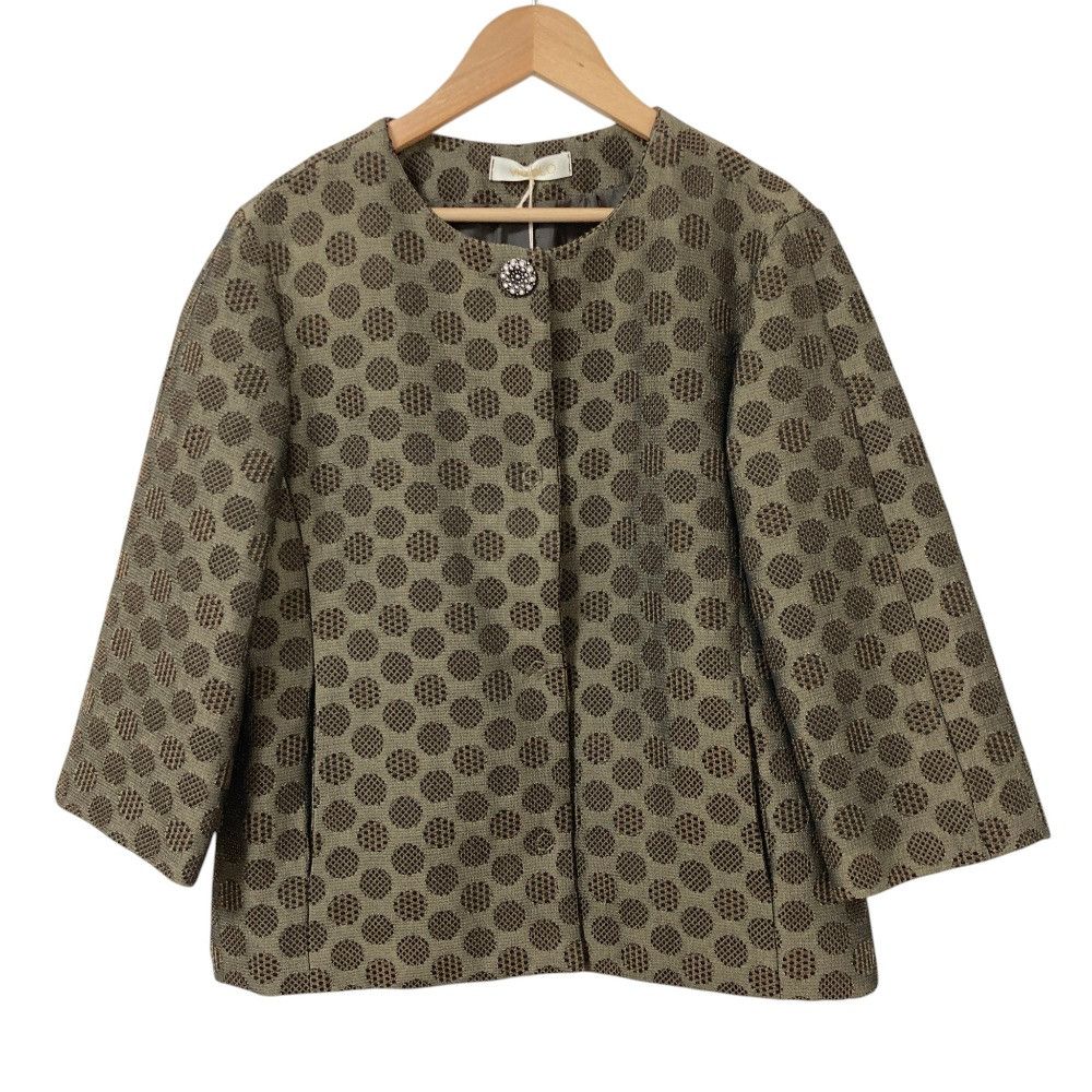 Other Other ViCOLO Embroidery Collarless Jacket Textile Outerwear DUTY FREE for USA Size ONE SIZE - 1 Thumbnail