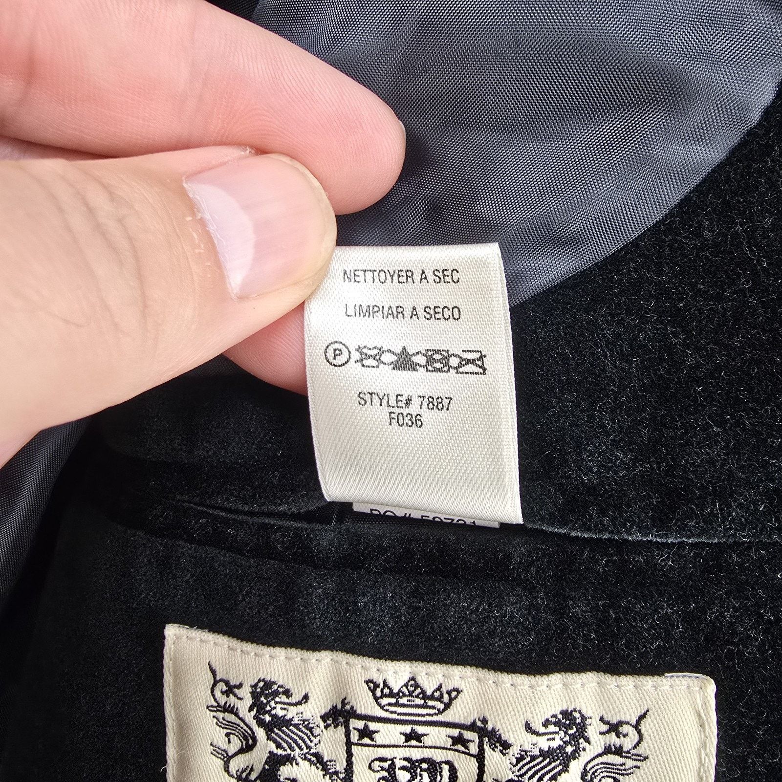 Juicy Couture Juicy Couture Black Velvet Jacket Sz 44 IMagnificent Skull Size M / US 6-8 / IT 42-44 - 8 Thumbnail