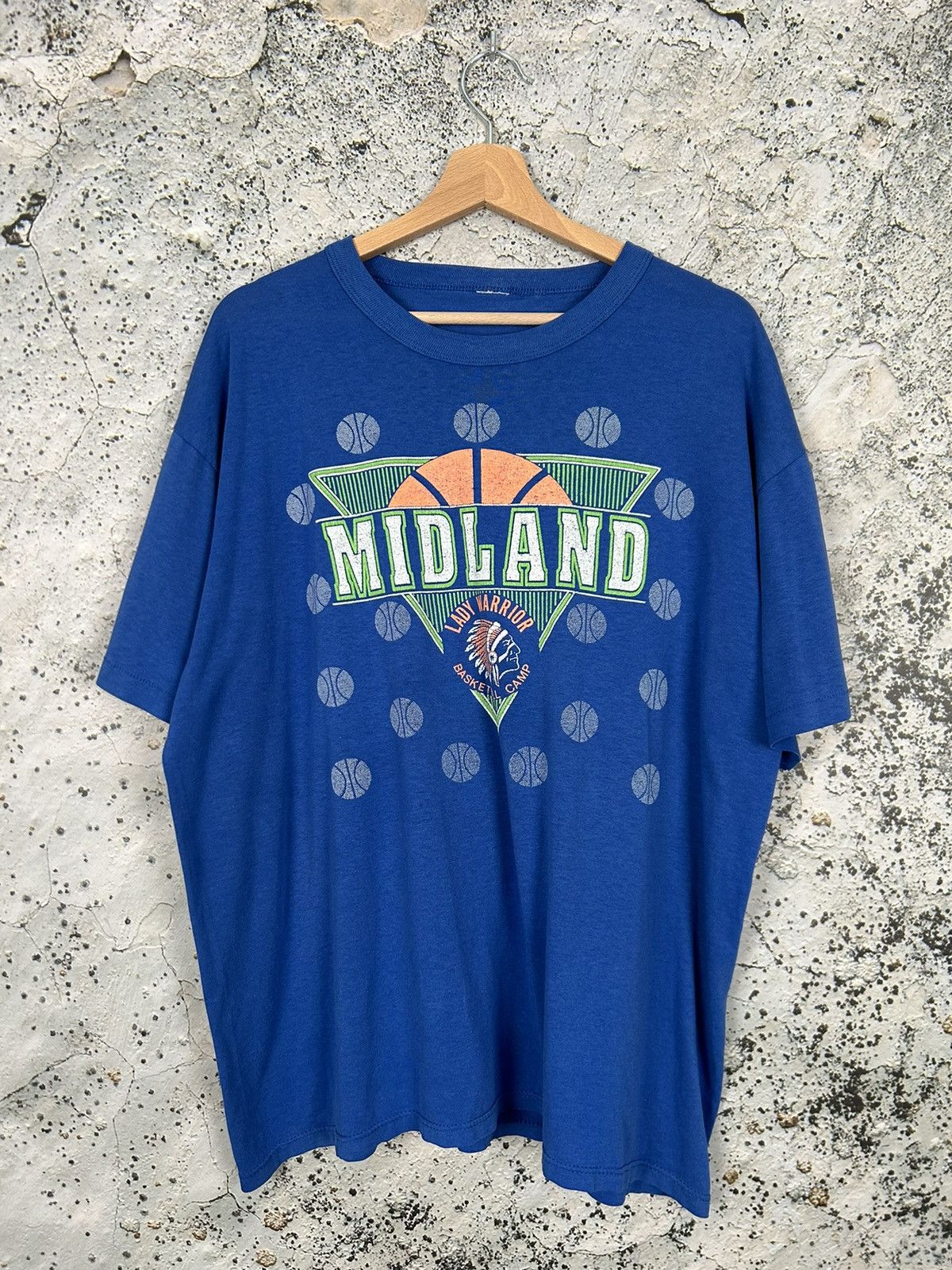 NBA Vintage Midland 90s Single Stitch Basketball NBA Tee Size US L / EU 52-54 / 3 - 1 Thumbnail
