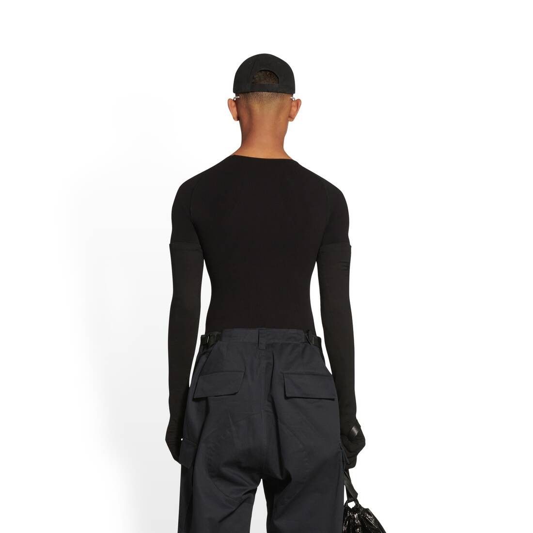 Balenciaga o1mt1gz0924 Compression T-Shirt in Black/Grey Size US S / EU 44-46 / 1 - 6 Thumbnail