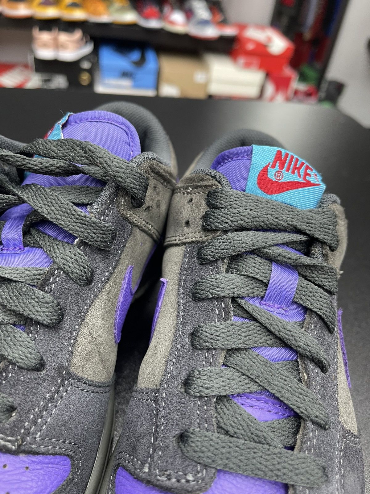 Nike Size 7 - Nike Dunk Low Newsprint Varsity Purple “2007” Size US 7 / EU 40 - 6 Thumbnail